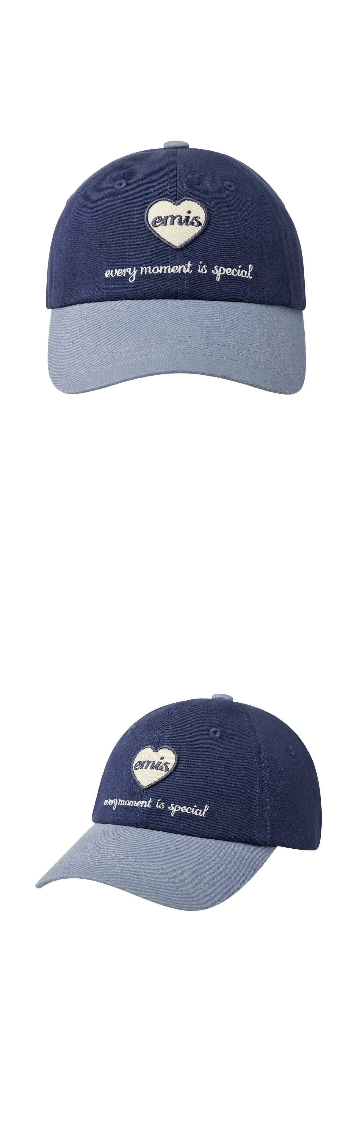 EMIS Heart Wappen Tone On Tone Ball Cap-Navy