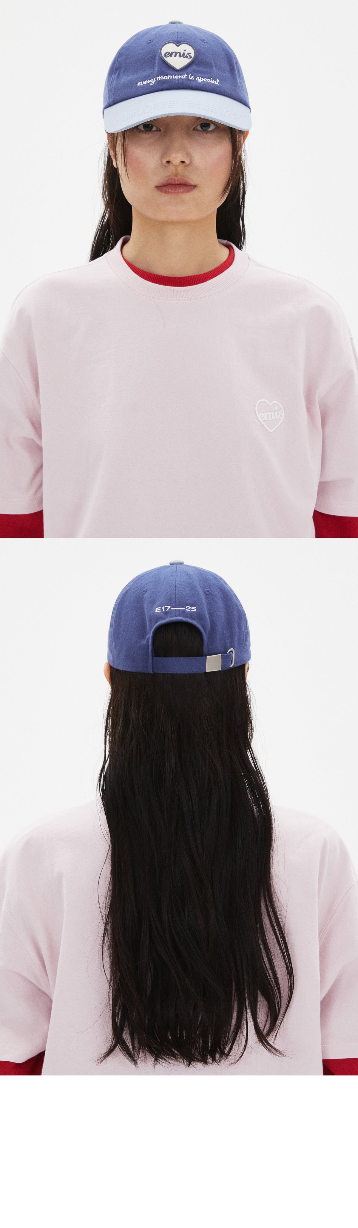EMIS Heart Wappen Tone On Tone Ball Cap-Navy