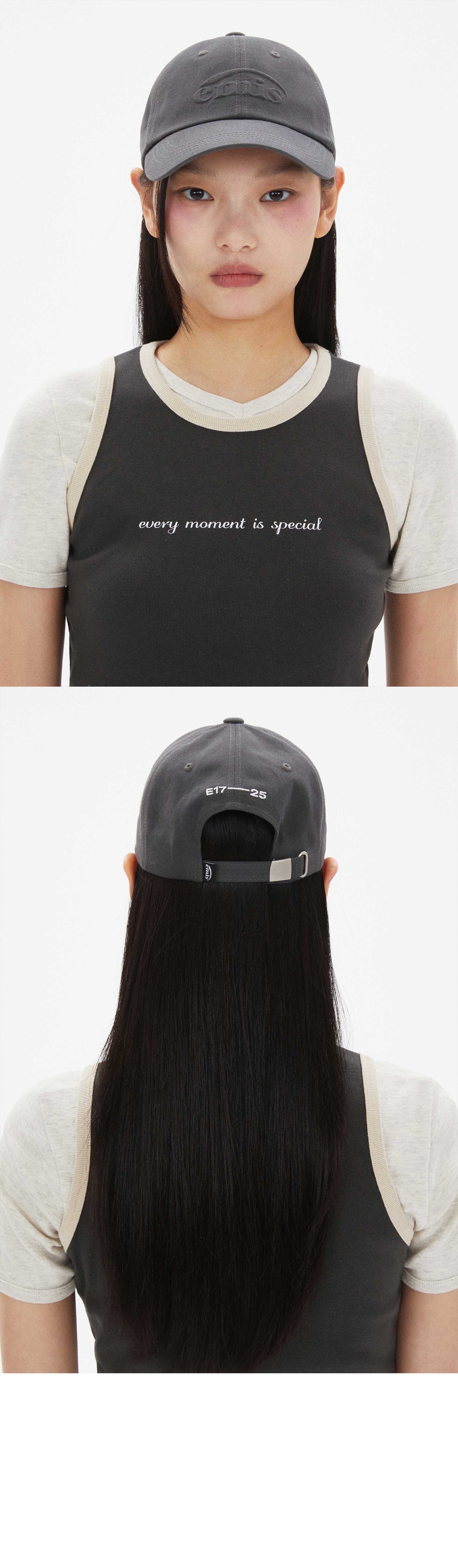 EMIS Embossing Logo Ball Cap-Charcoal
