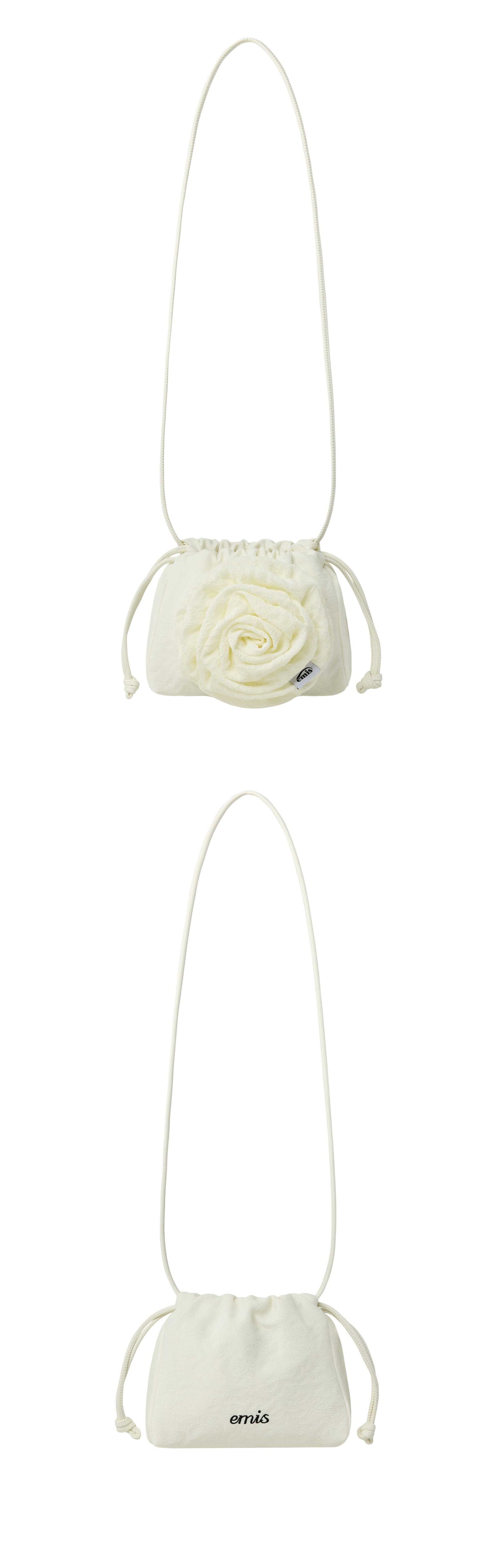 EMIS Corsage String Mini Bag-Ivory