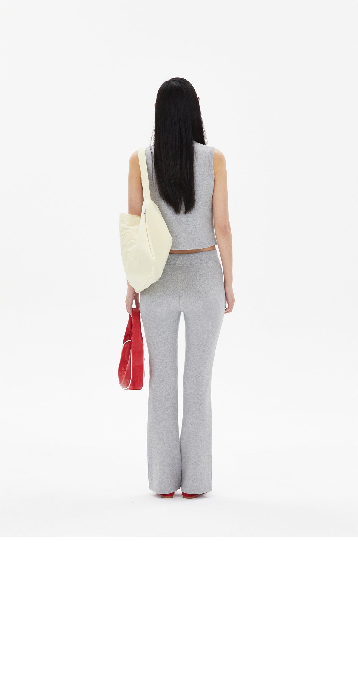 EMIS Embossed Logo Hobo Bag-Red
