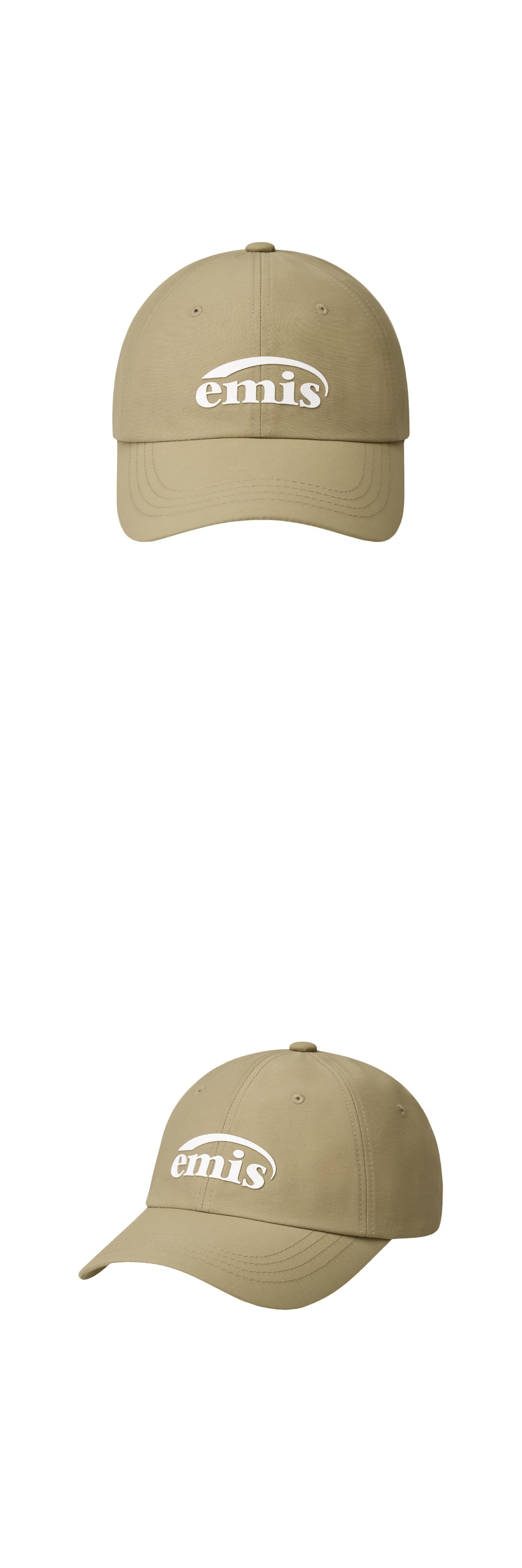 Emis Nylon Ball Cap-Beige