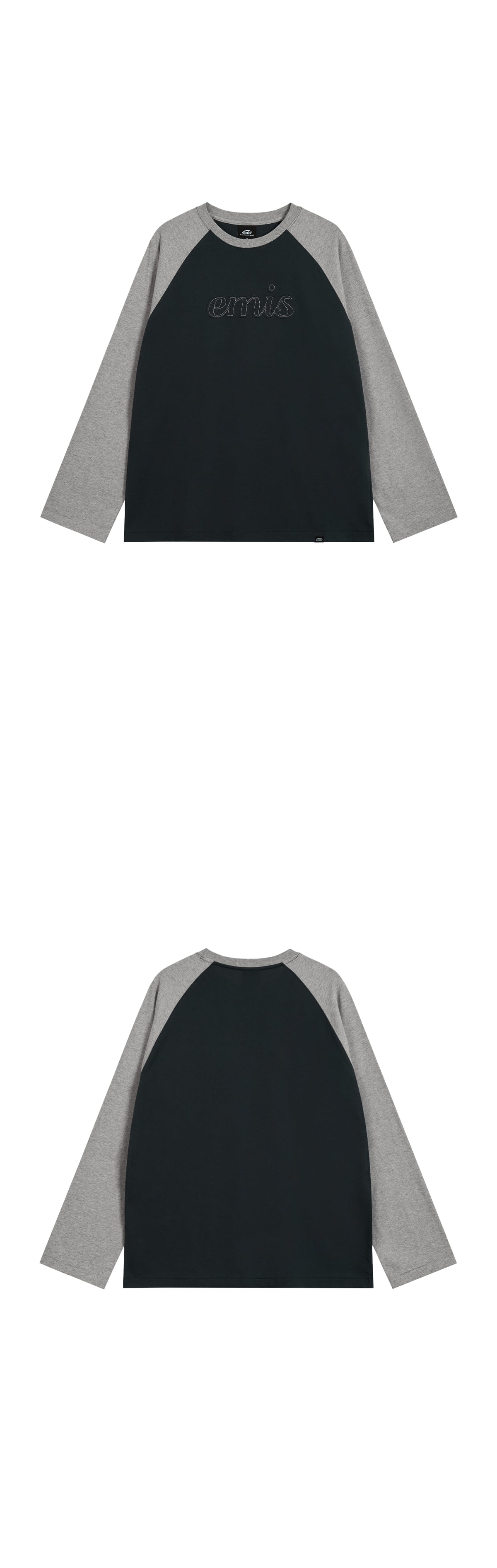 Emis Long Sleeve Raglan T-Shirt-Navy