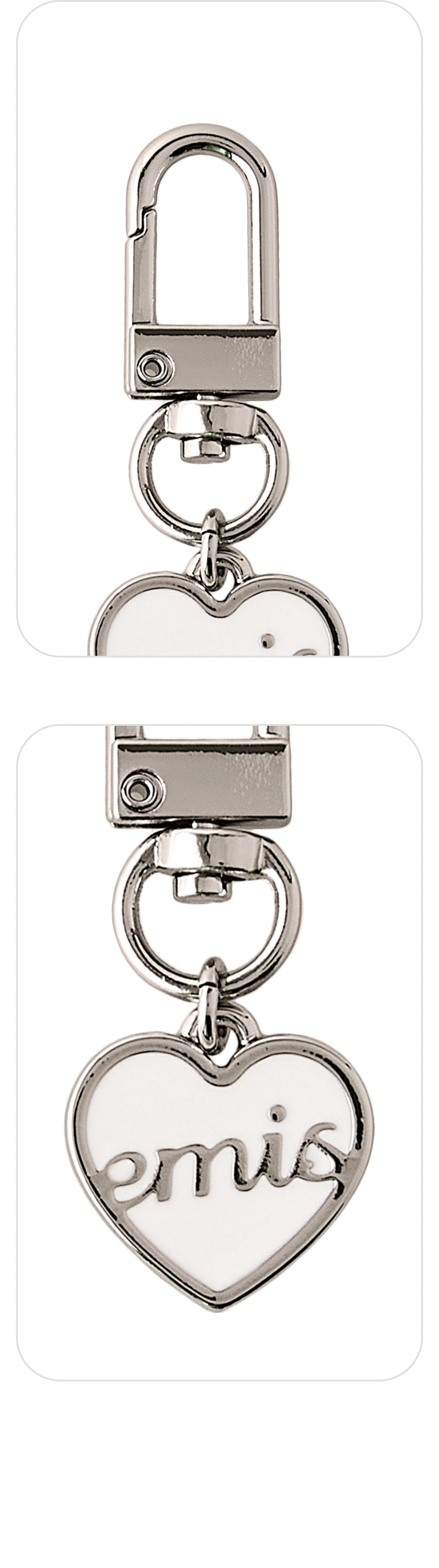EMIS 1 Heart Logo Pendant Keyring