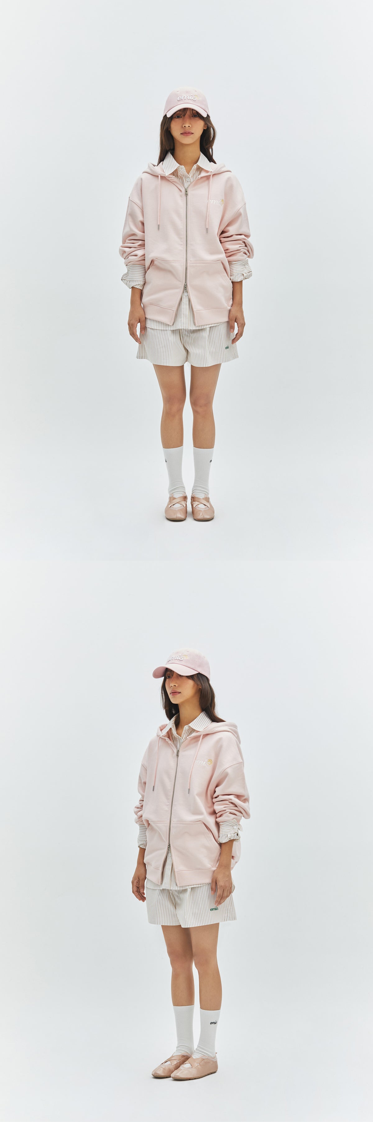 EMIS Lettering Logo Ball Cap-Pink