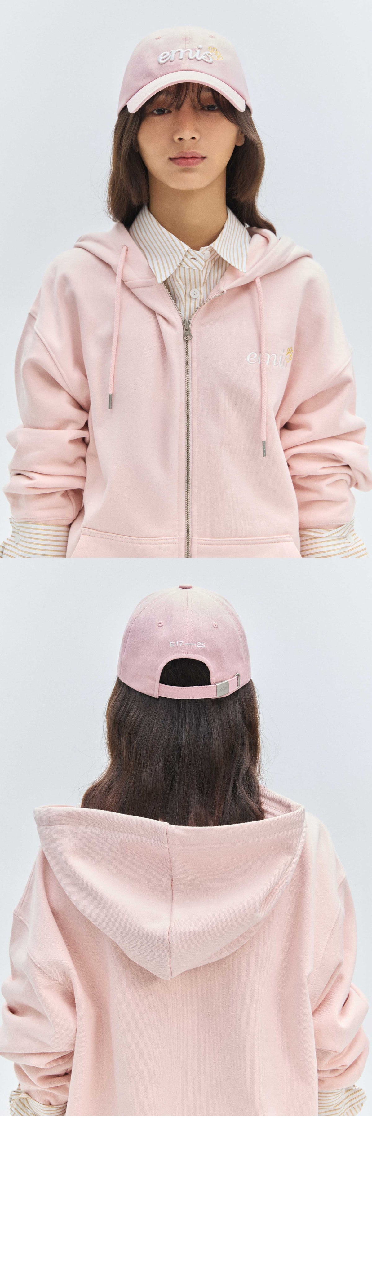 EMIS Lettering Logo Ball Cap-Pink