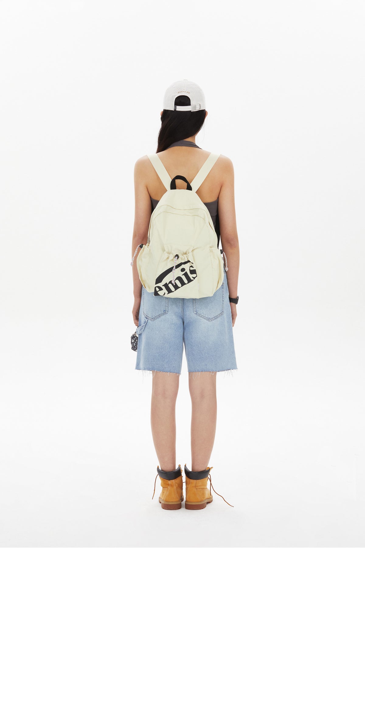 EMIS Stripe Ball Cap-Beige