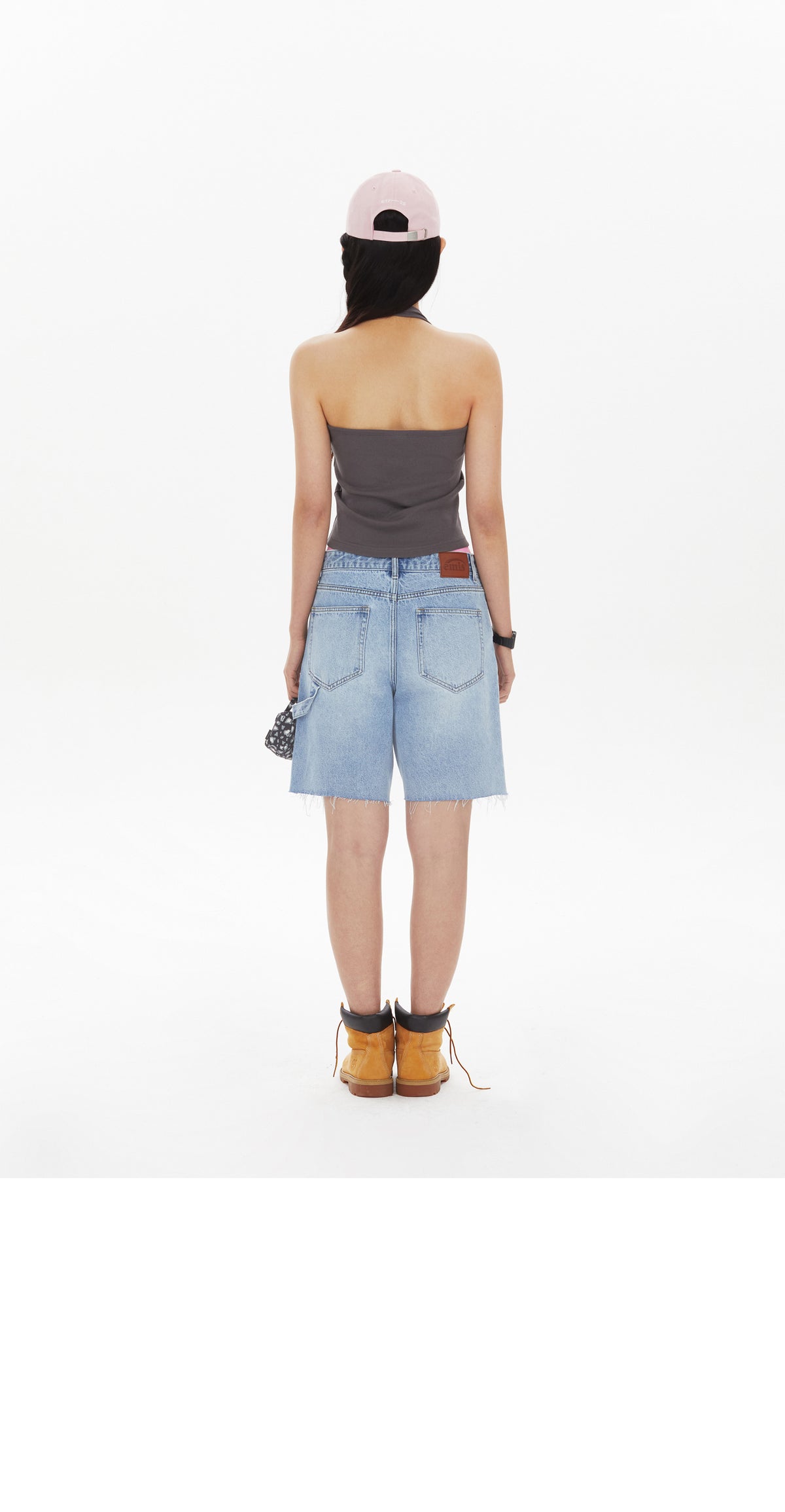 EMIS Halter Neck Tank Top-Gray