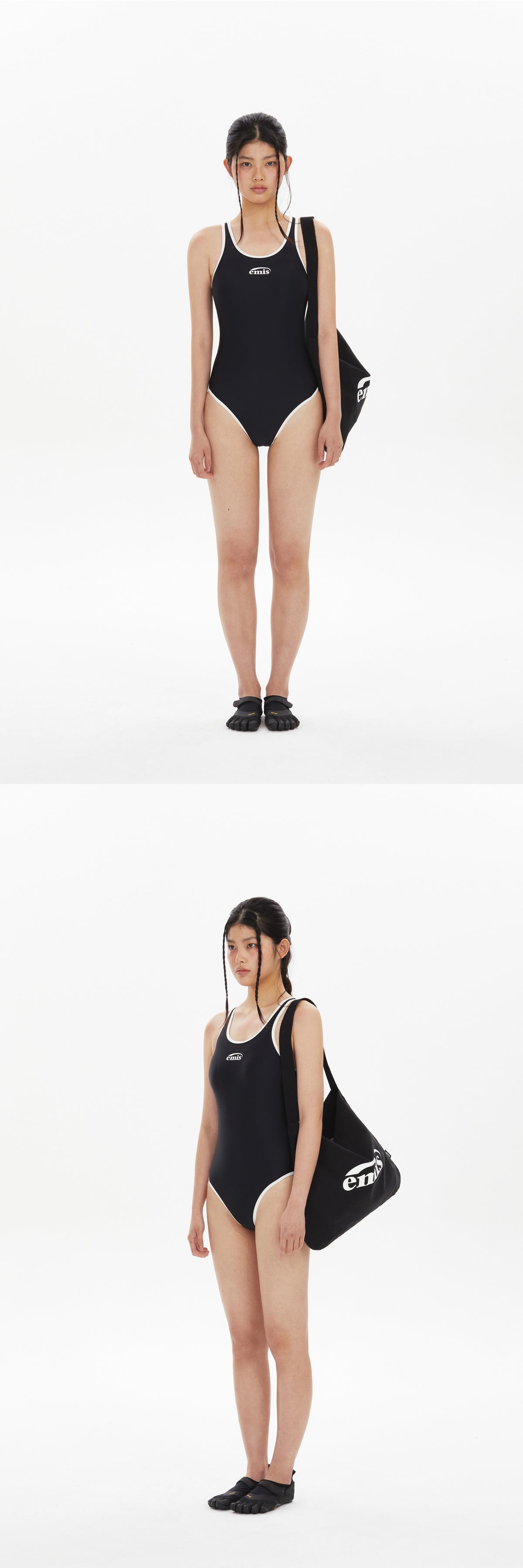 EMIS Racer Back Swimsuit-Black