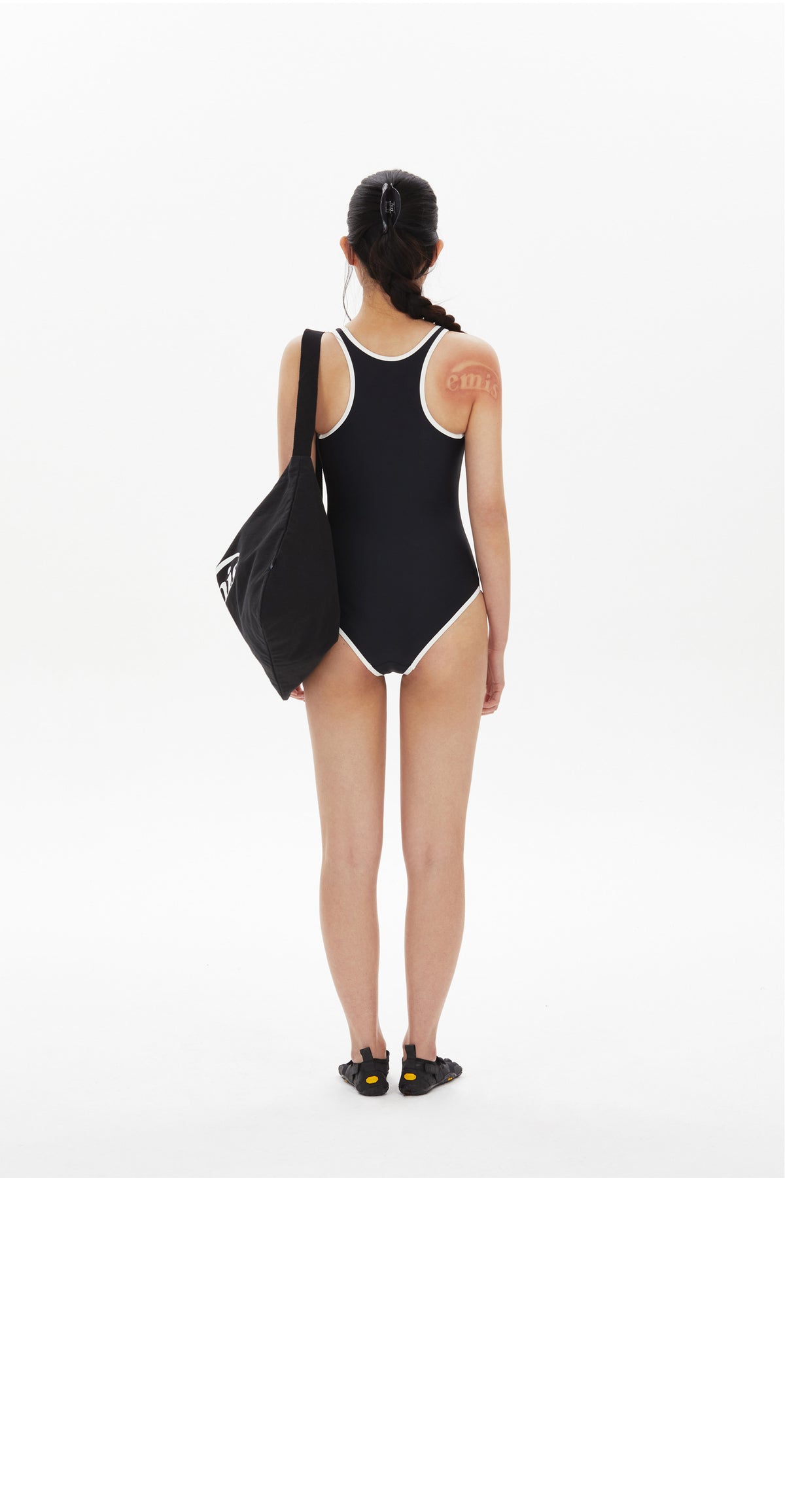 EMIS Racer Back Swimsuit-Black