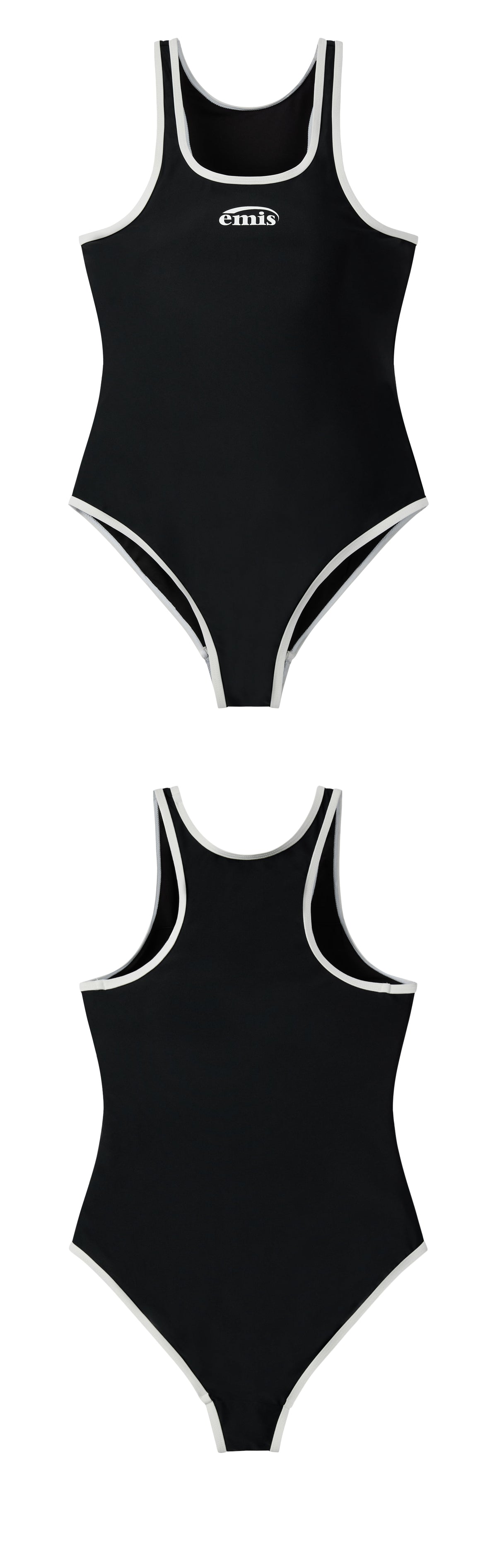 EMIS Racer Back Swimsuit-Black