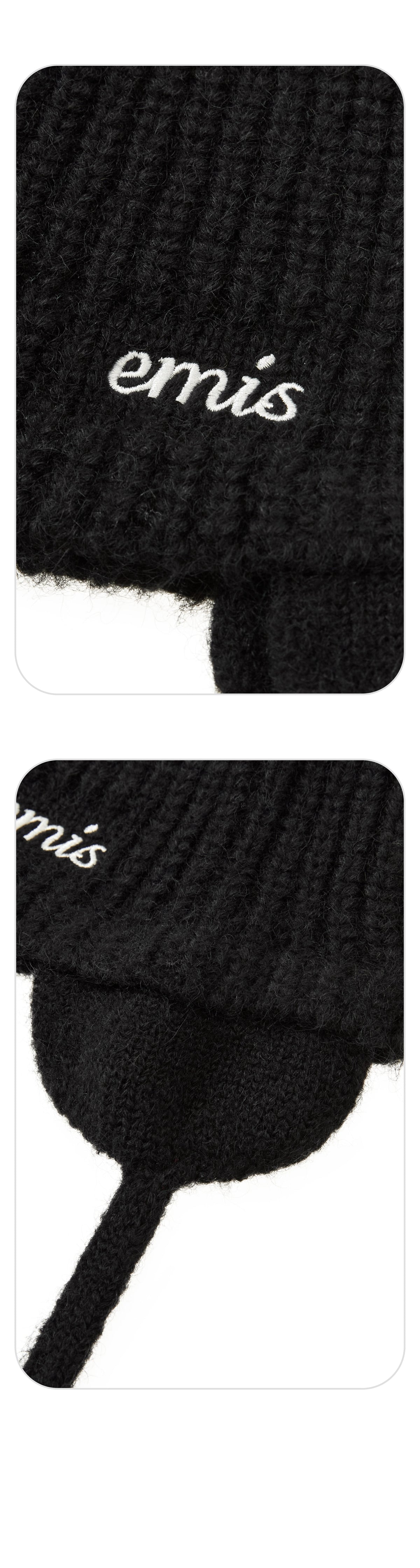 EMIS Earmuff Beanie-Black