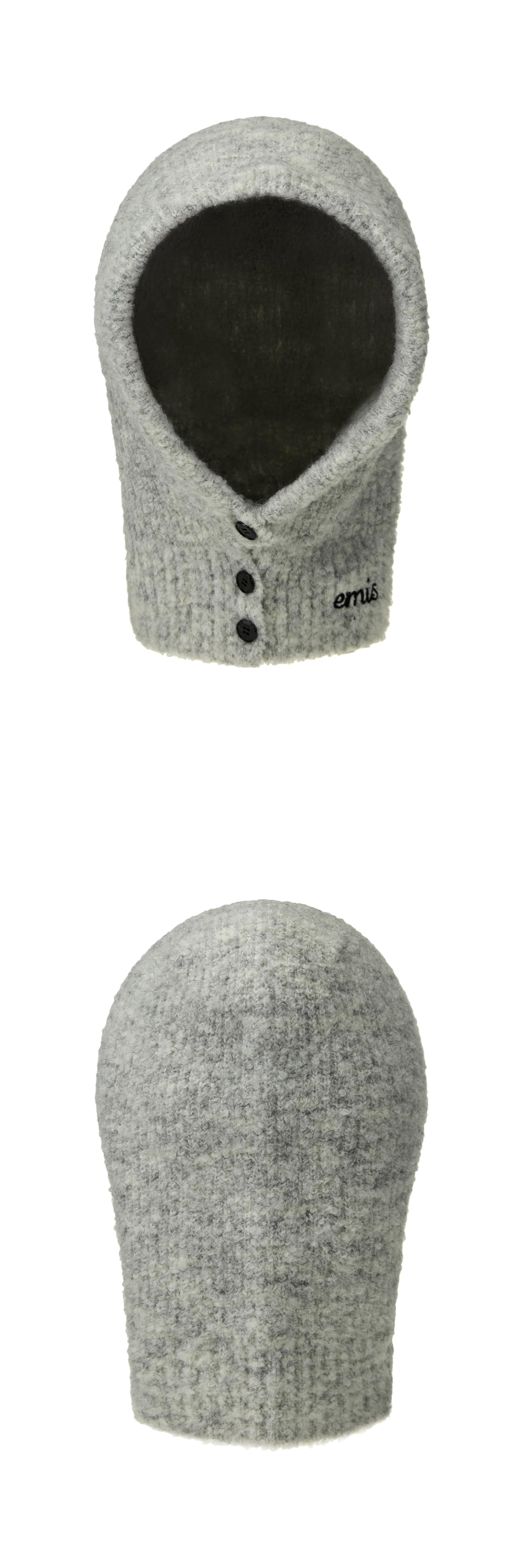 EMIS Button Balaclava-Melange Gray
