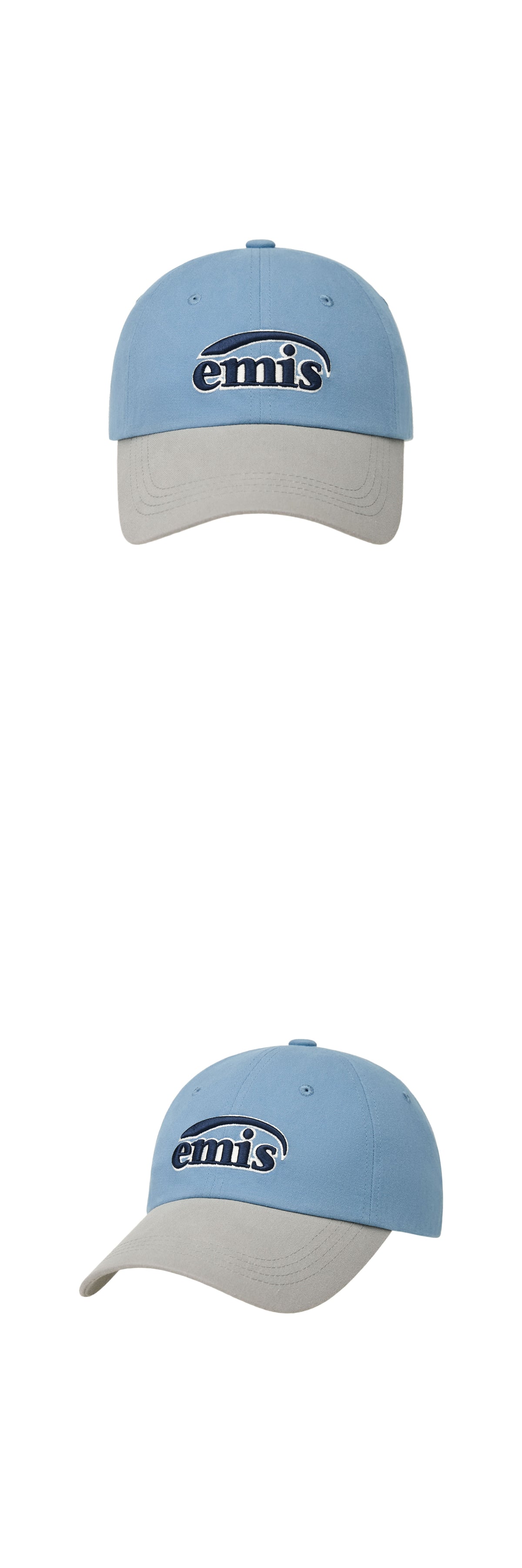 Emis Duo Logo Two Tone Ball Cap-Blue