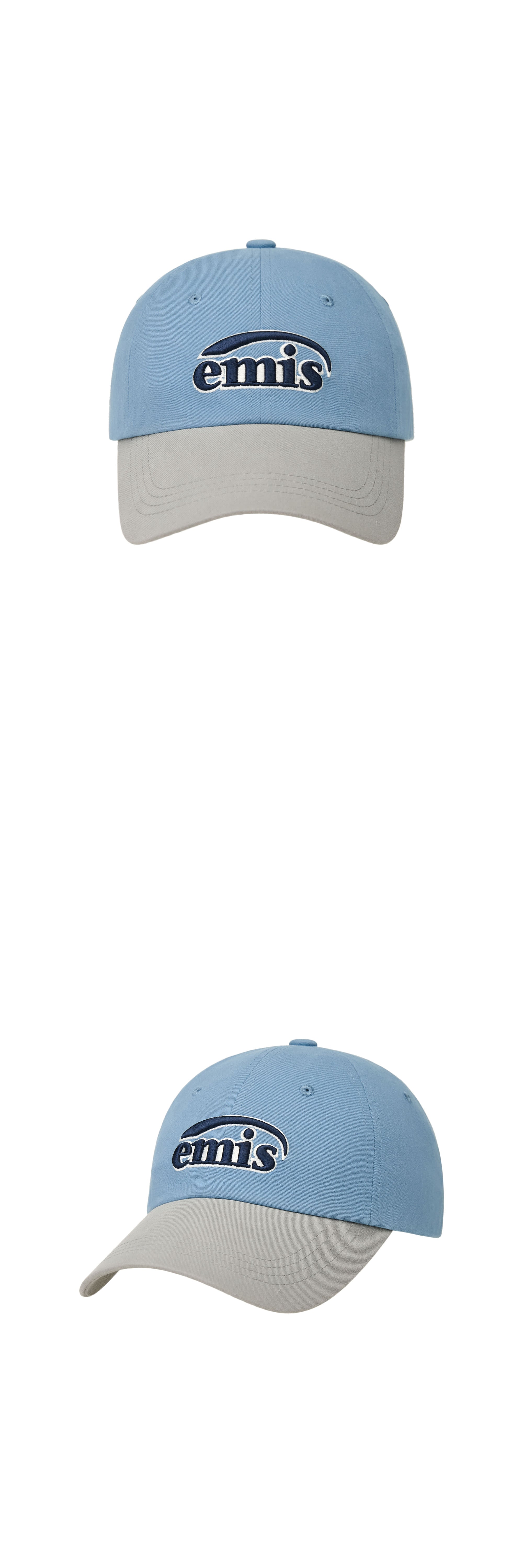 Emis Duo Logo Two Tone Ball Cap-Blue
