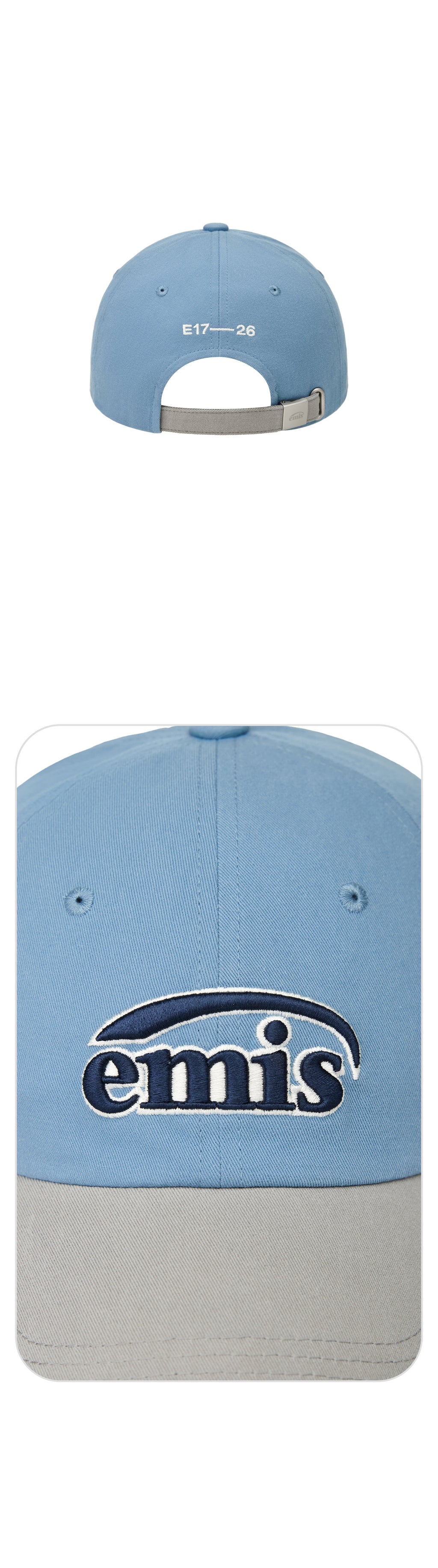Emis Duo Logo Two Tone Ball Cap-Blue