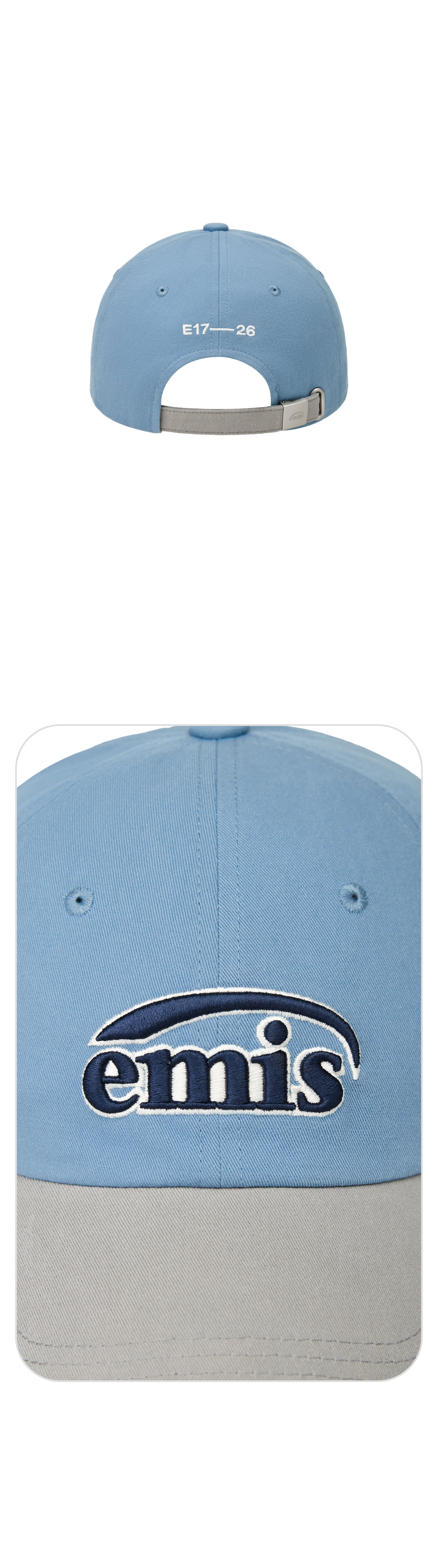 Emis Duo Logo Two Tone Ball Cap-Blue