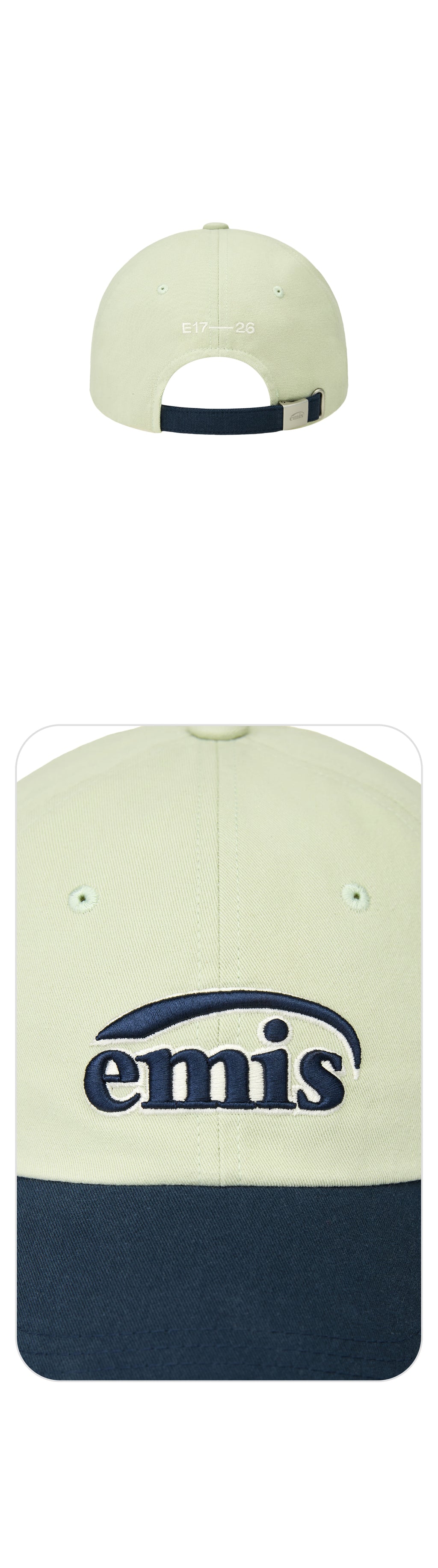 Emis Duo Logo Two Tone Ball Cap-Mint