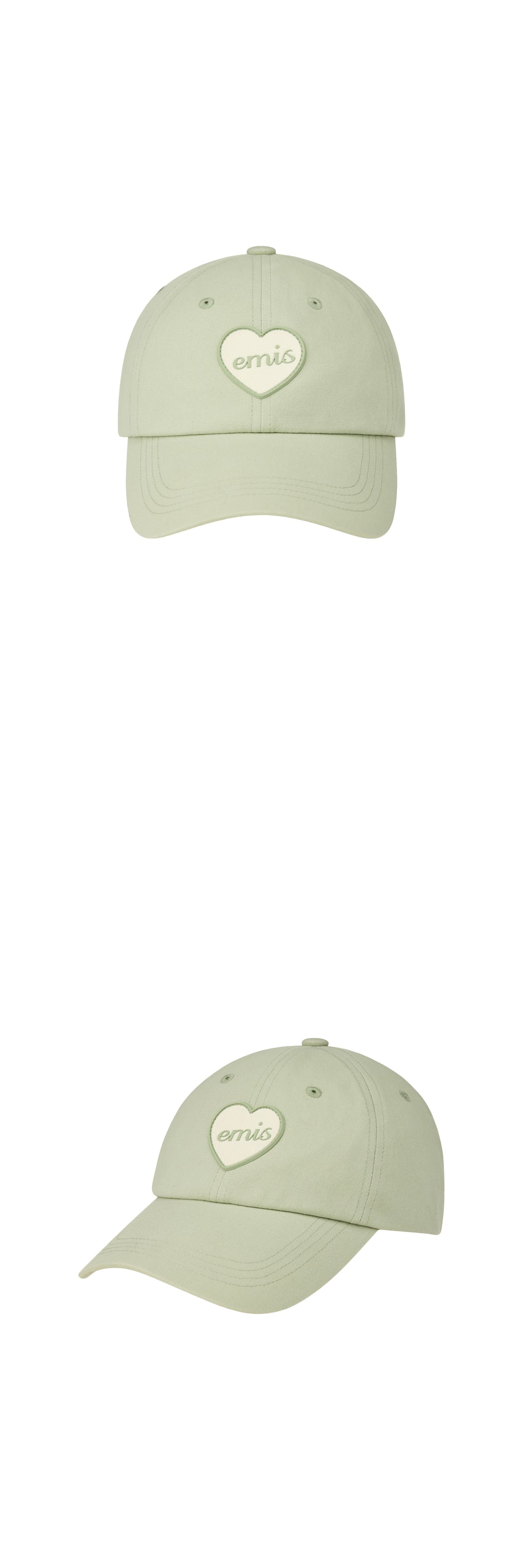 EMIS Heart Rubber Patch Ball Cap-Mint
