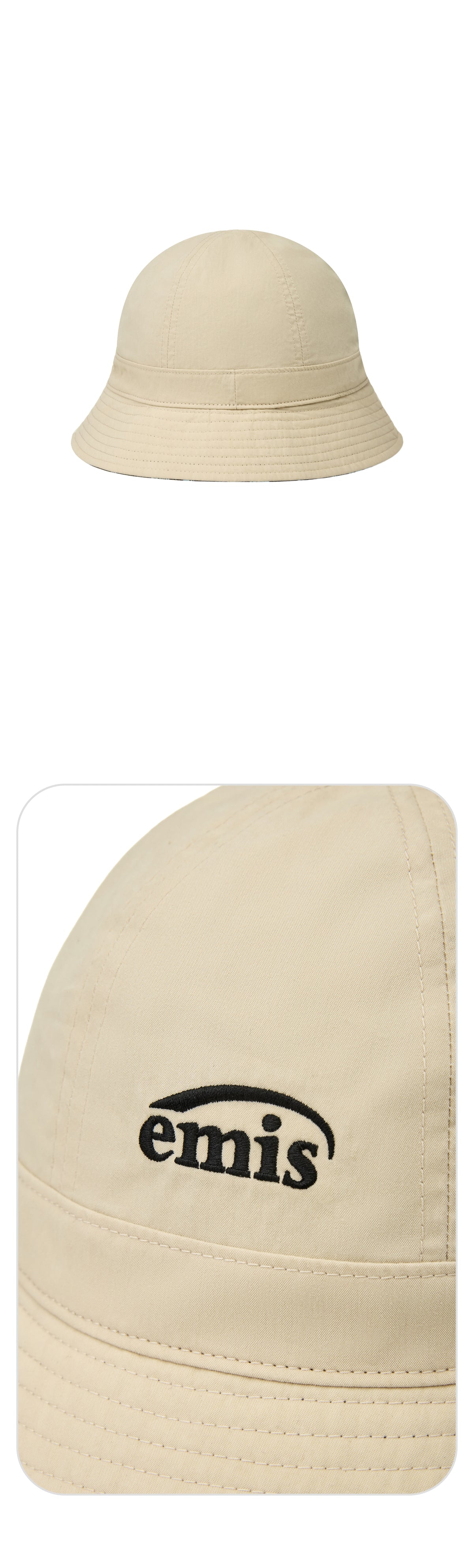 EMIS Coastal Reversible Bucket Hat-Beige