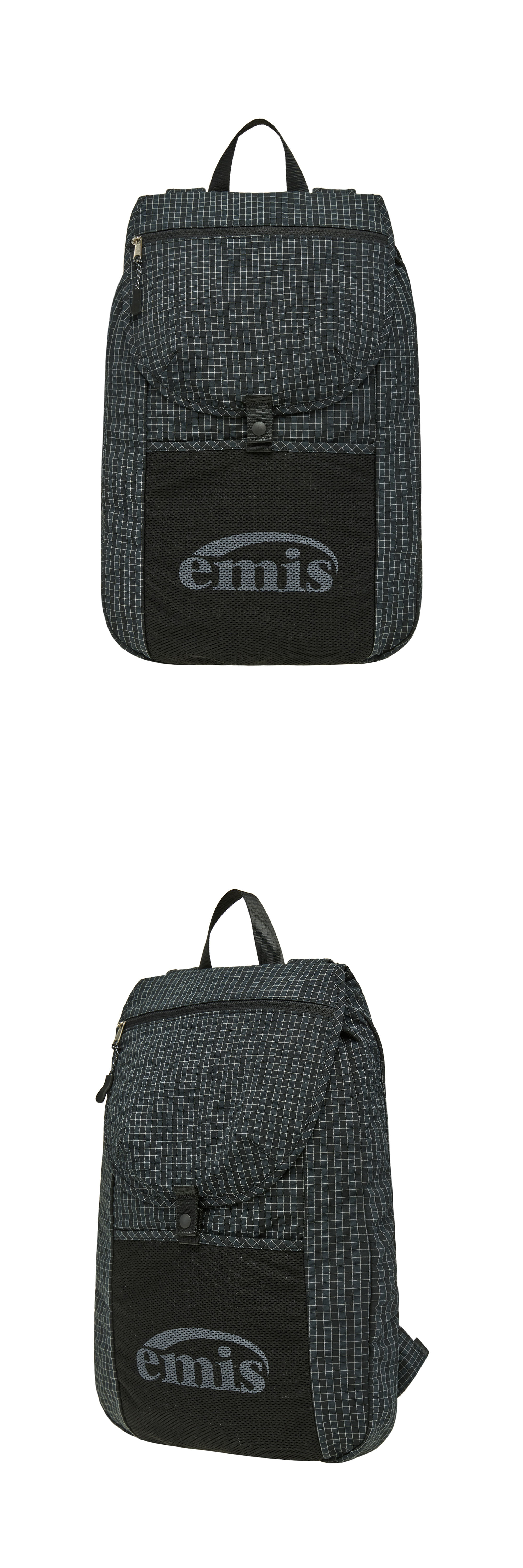 [emis] Packable Check Backpack-Black