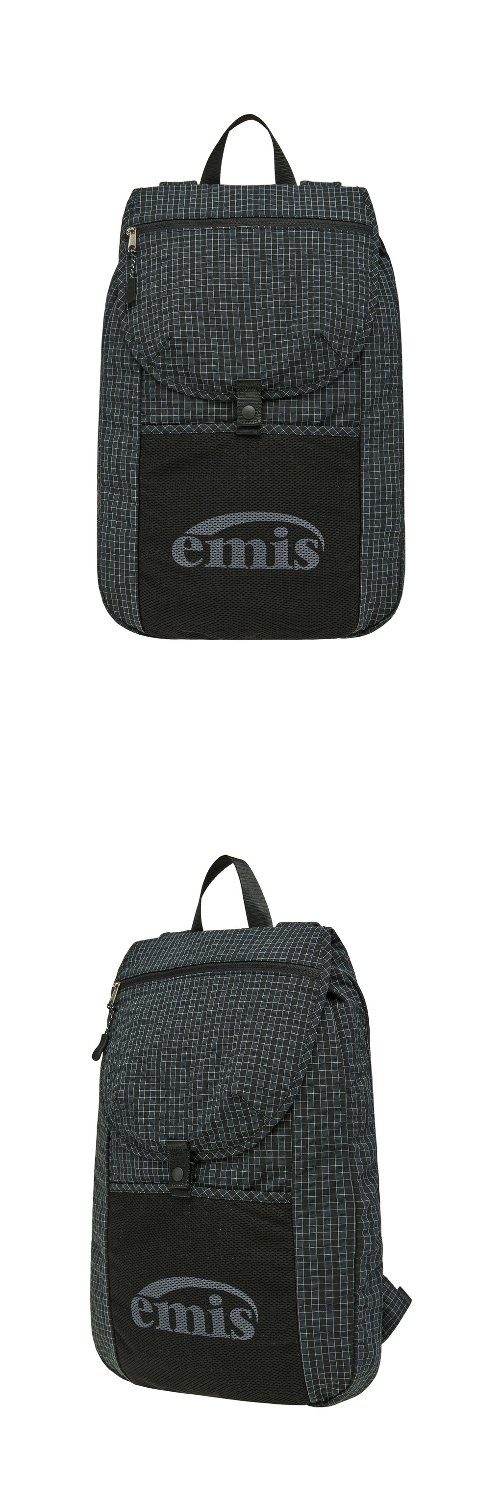 [emis] Packable Check Backpack-Black
