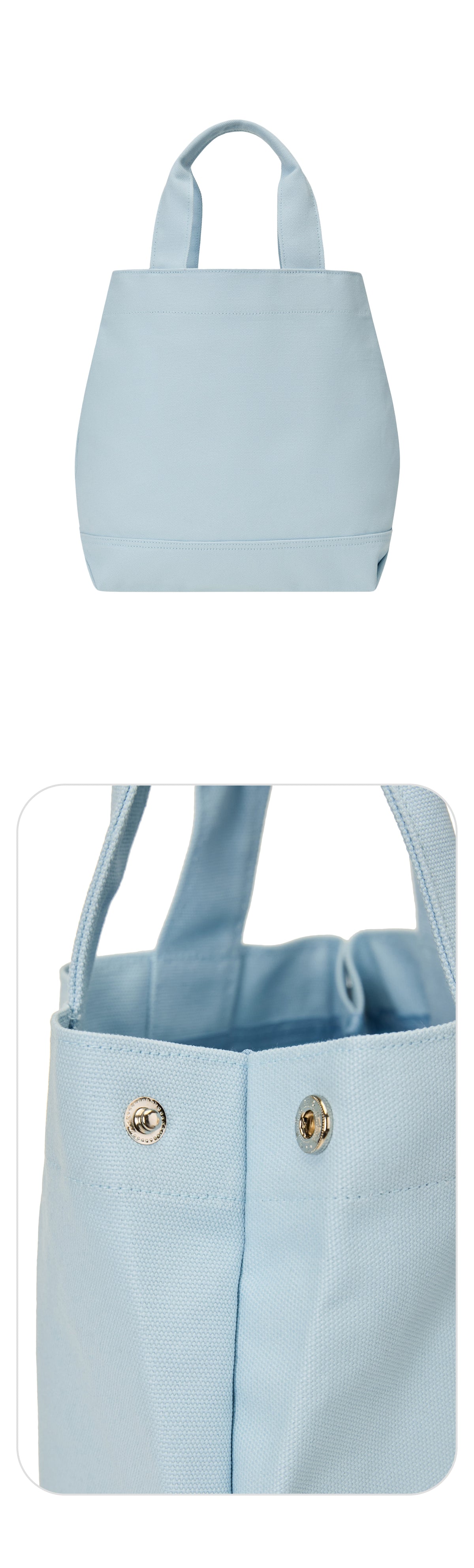 EMIS Quote Coastal Tote Bag-Pastel Blue