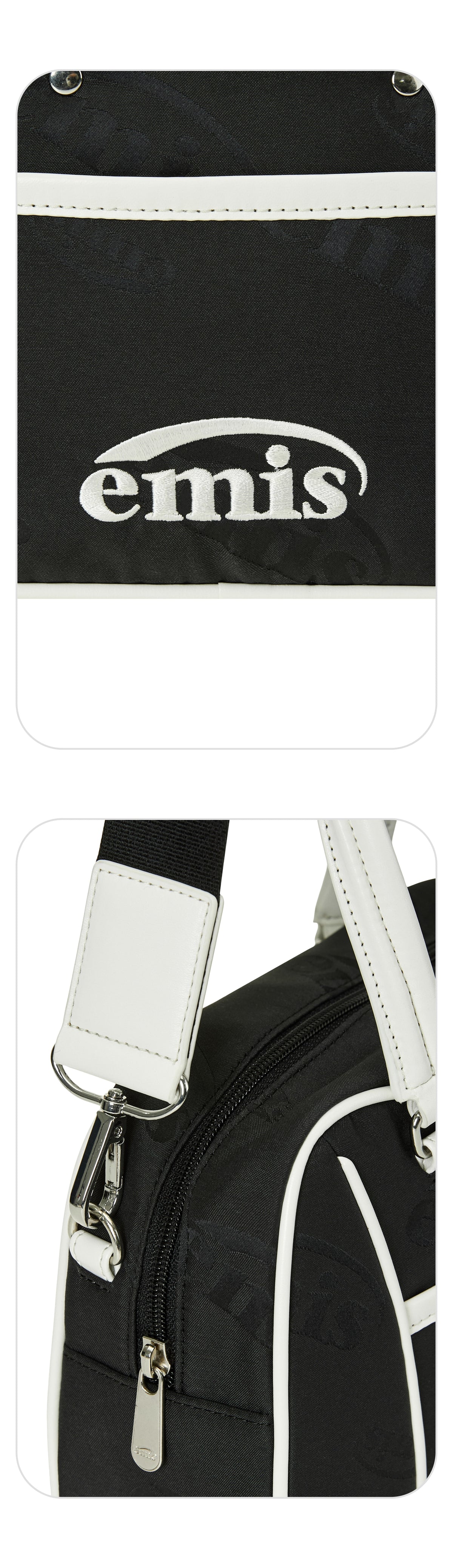 EMIS Logo Jacquard Tote Bag-Black