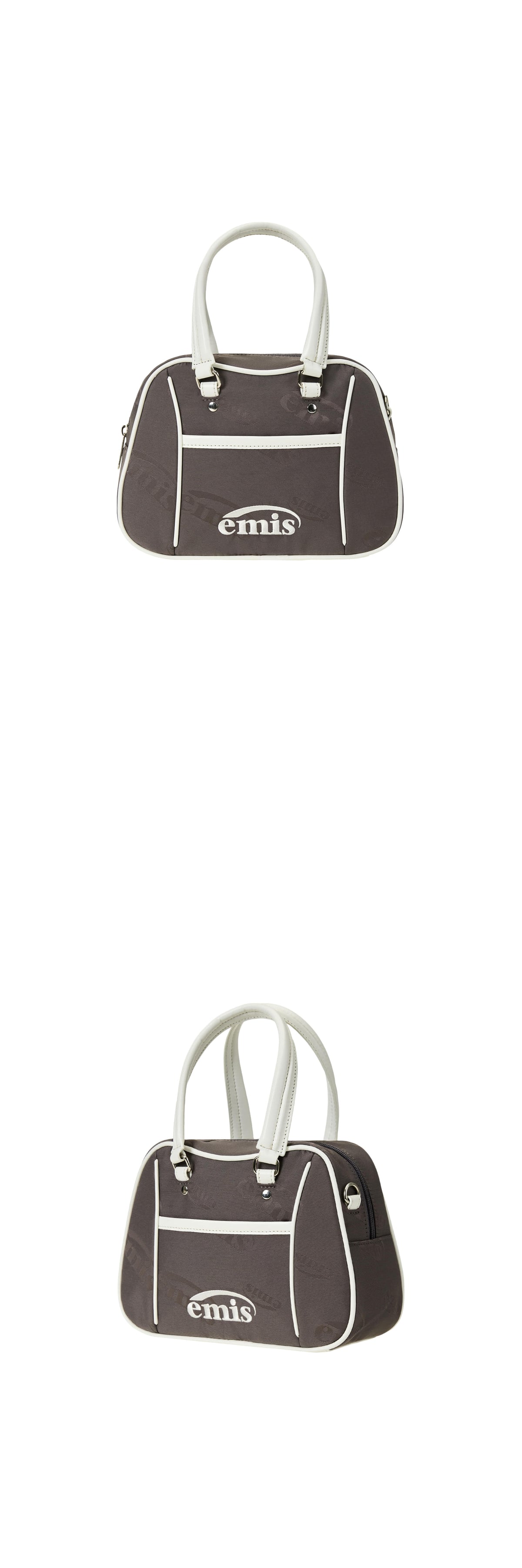 EMIS Logo Jacquard Tote Bag-Brown