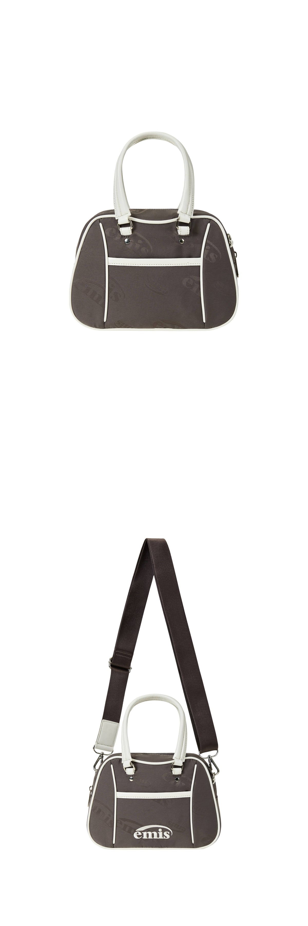 EMIS Logo Jacquard Tote Bag-Brown