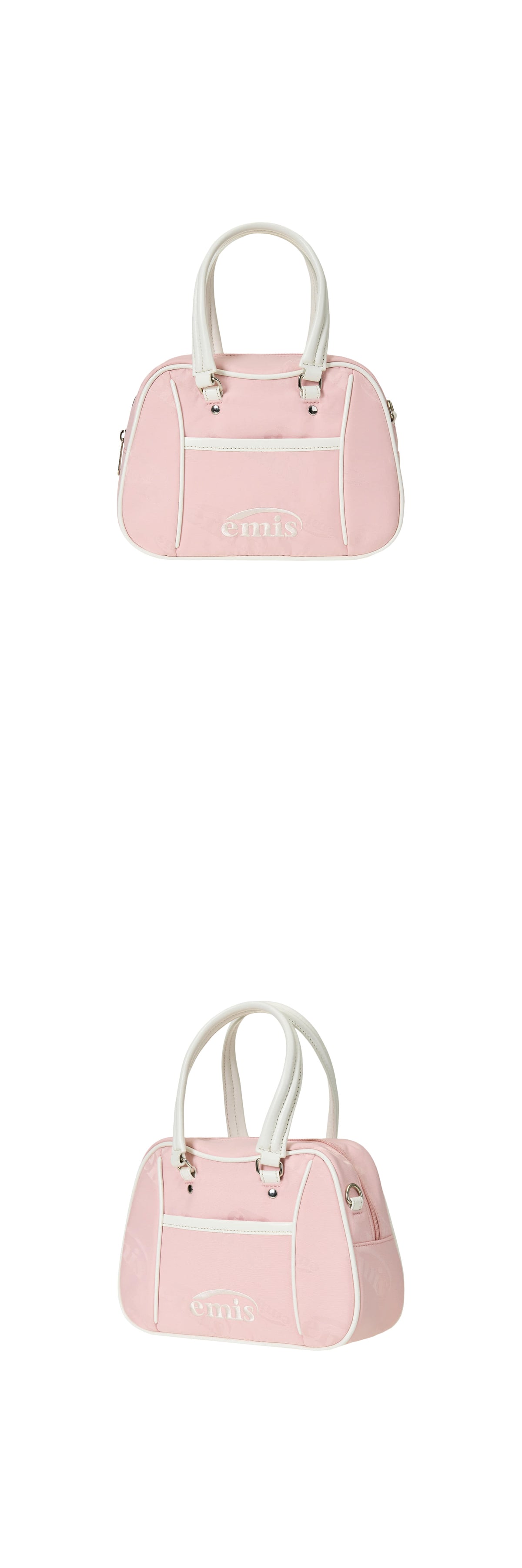 EMIS Logo Jacquard Tote Bag-Pink