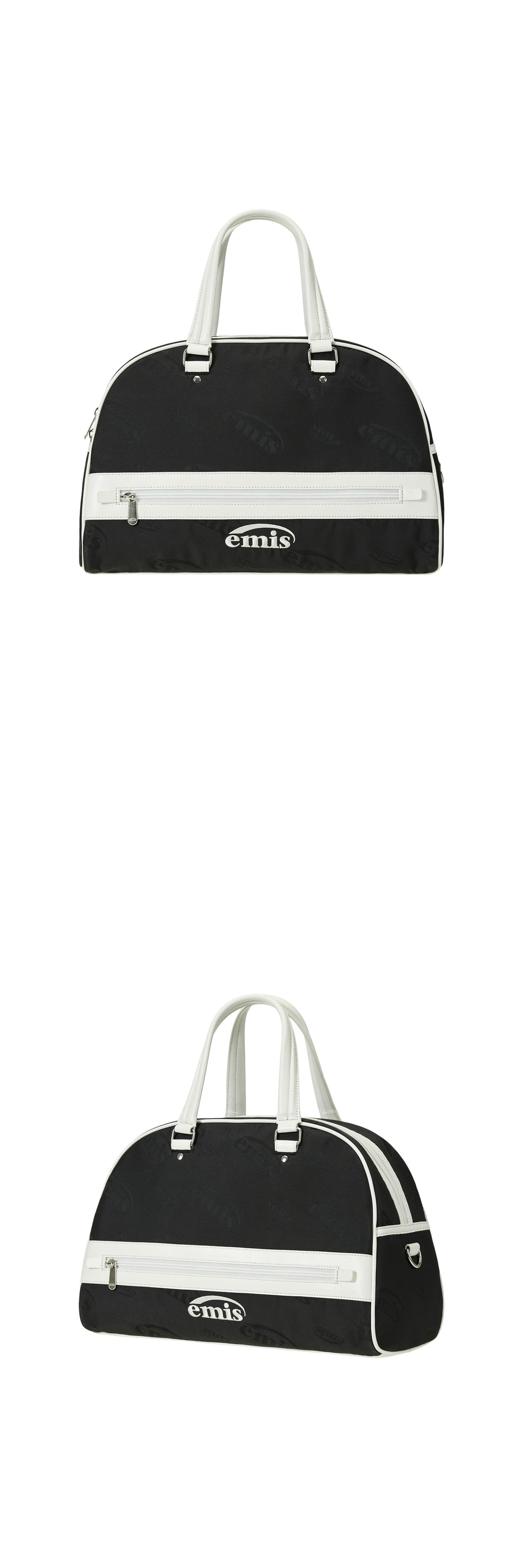 EMIS Logo Jacquard Duffle Bag-Black