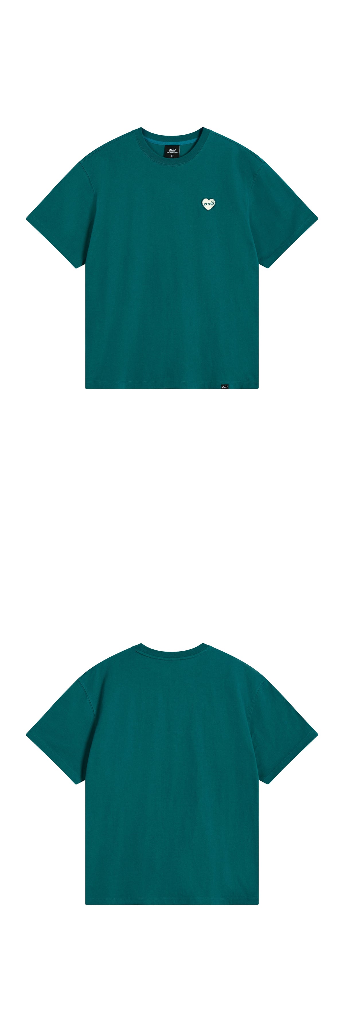 EMIS Heart Rubber Patch T-Shirt-Green