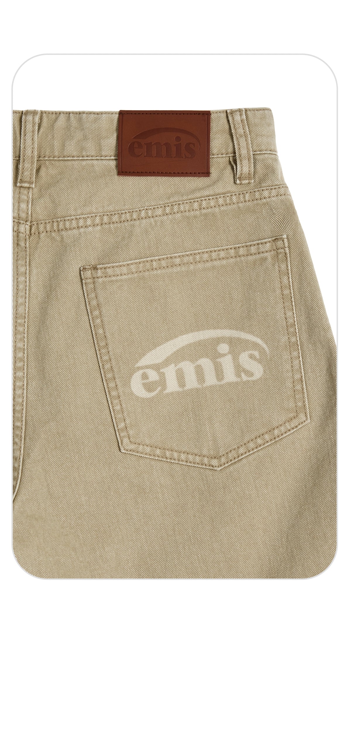 Emis Drawstring Cotton Shorts-Beige