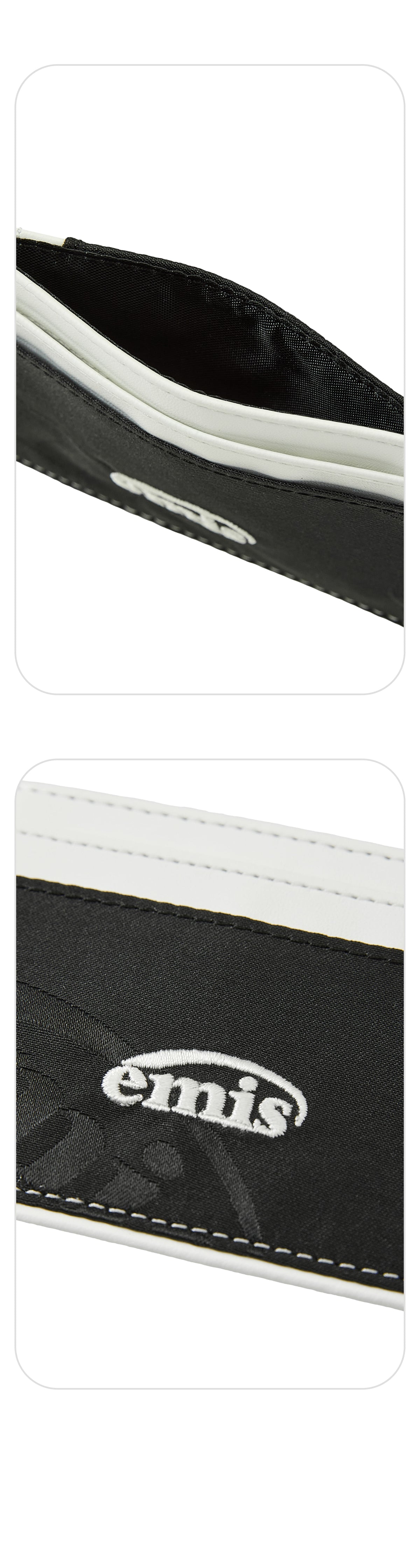 EMIS Logo Jacquard Wallet-Black