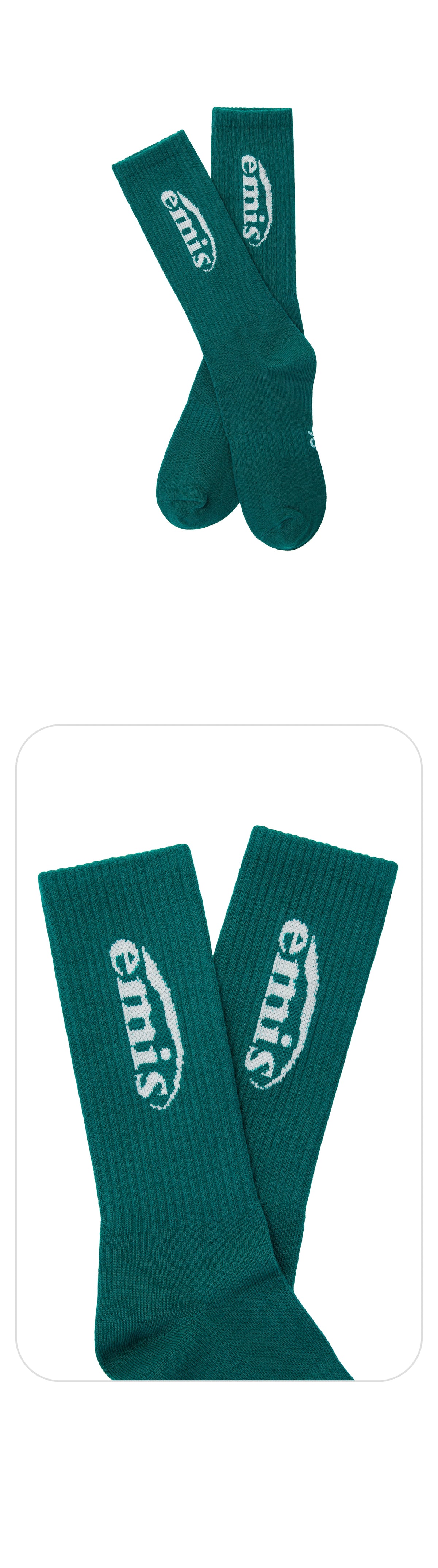 Emis New Logo Jacquard Socks-Green