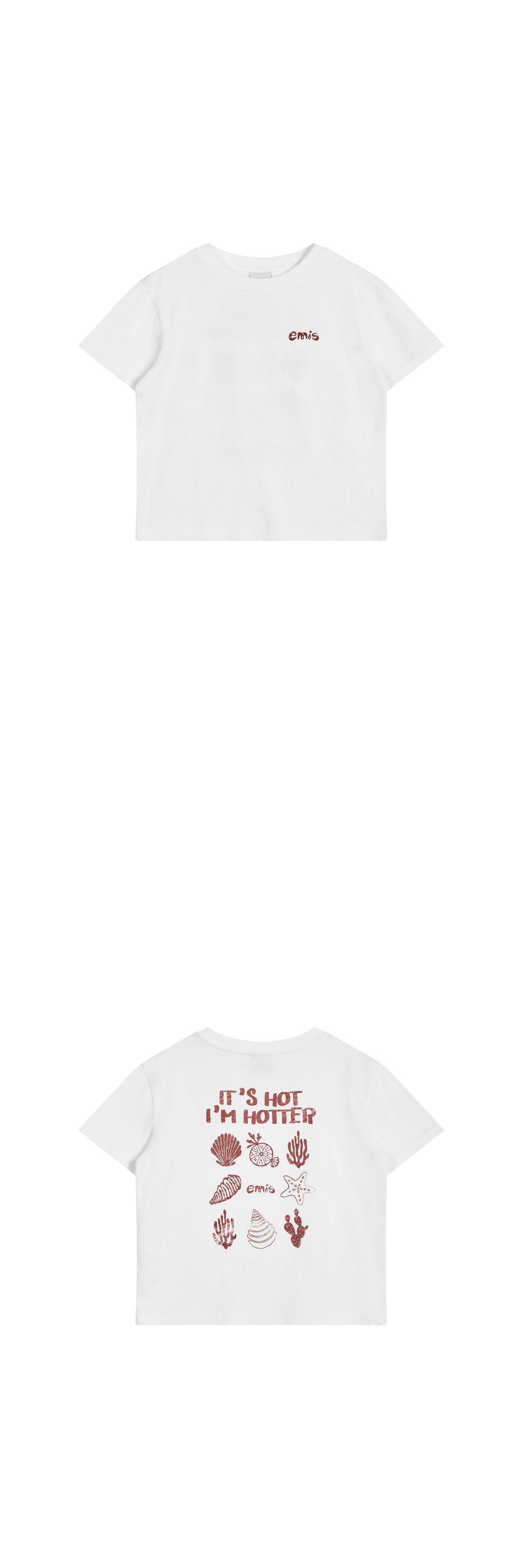 EMIS Coastal Baby T-Shirt-White