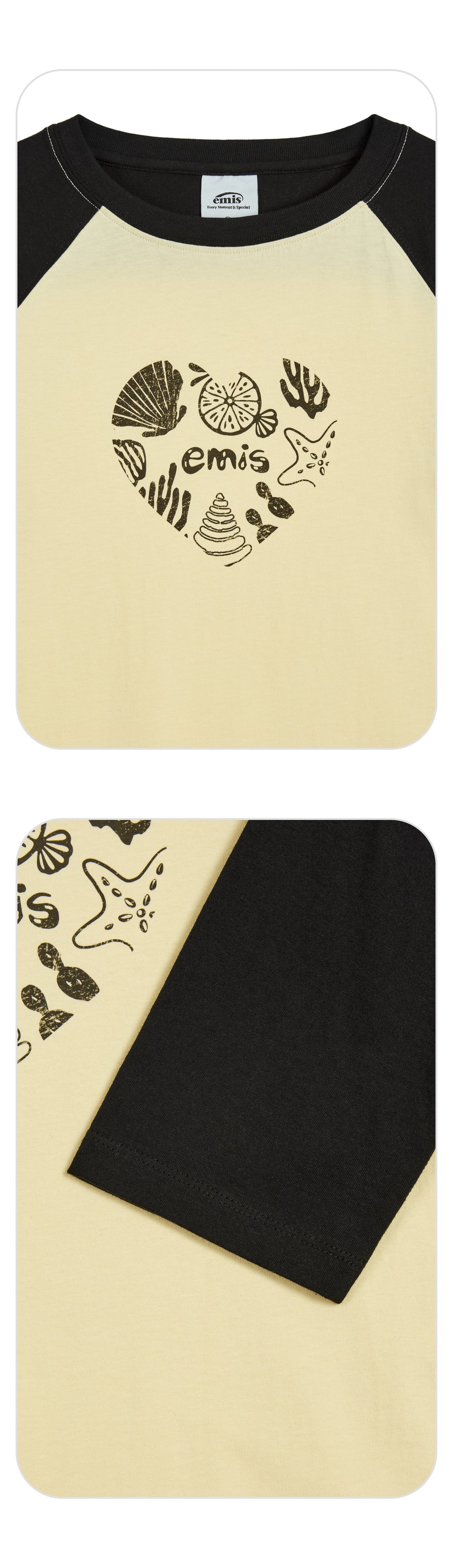 EMIS Coastal Raglan T-Shirt-Yellow