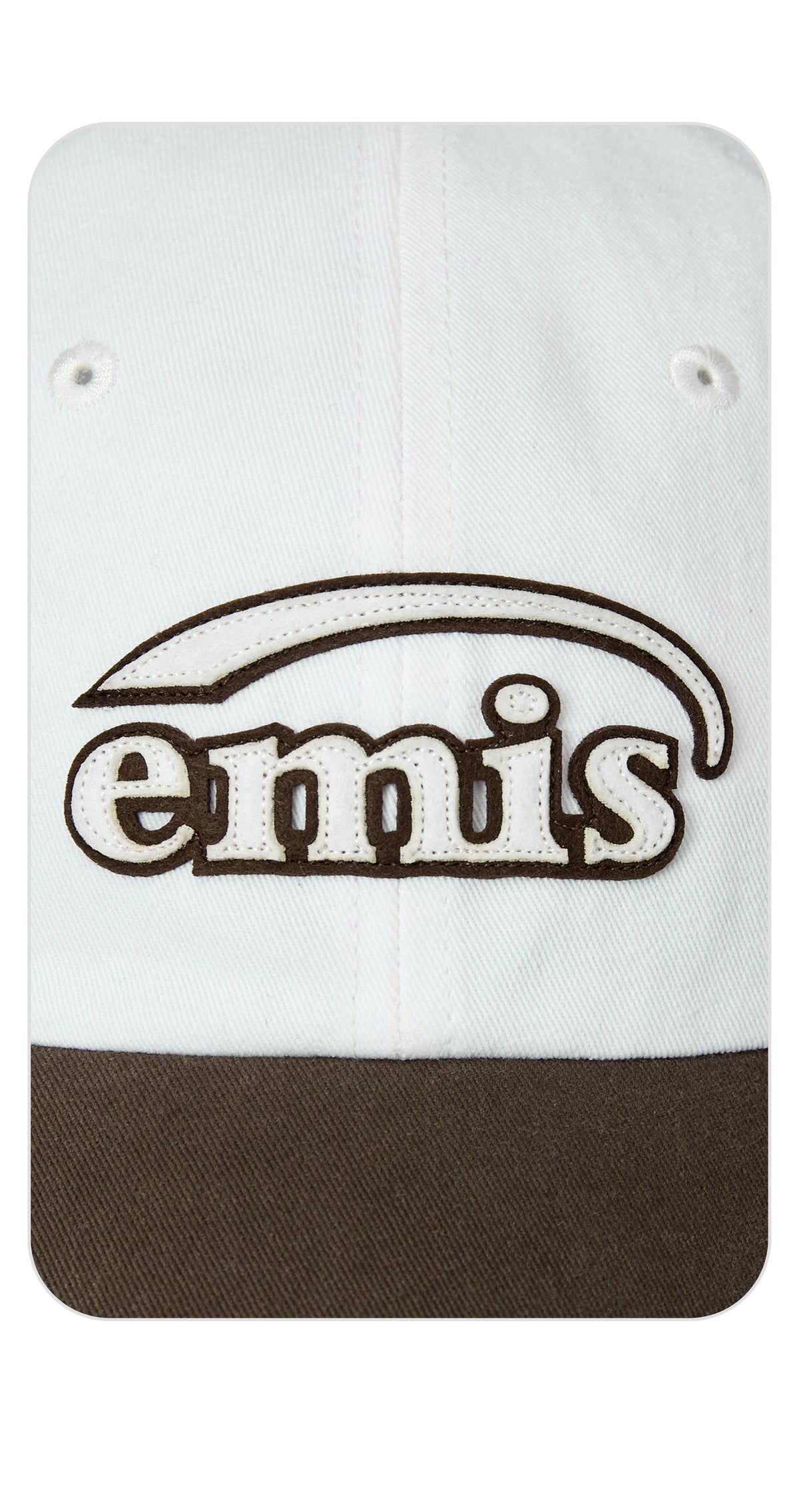 Emis Dual Panel Ball Cap-Brown