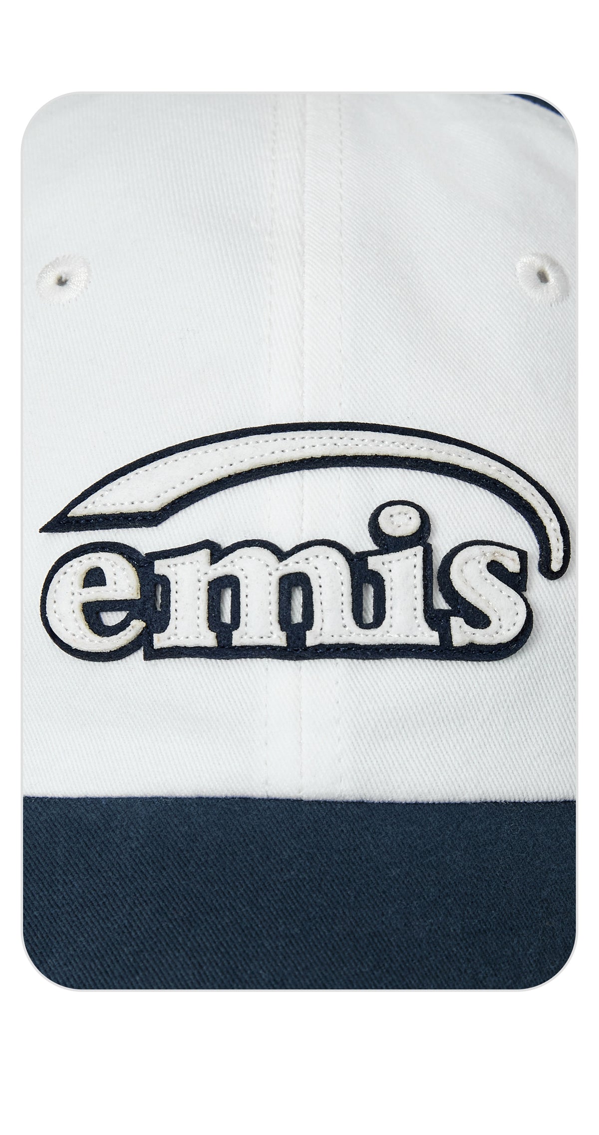 Emis Dual Panel Ball Cap-Navy
