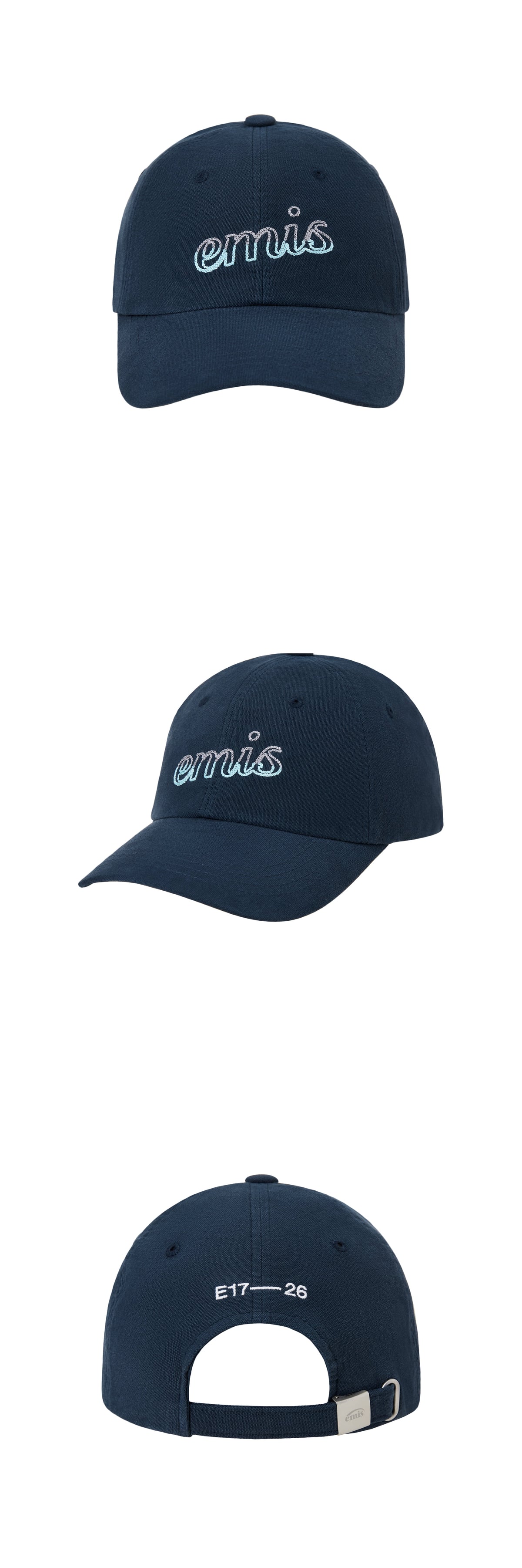EMIS Chain Stitch Ball Cap-Navy