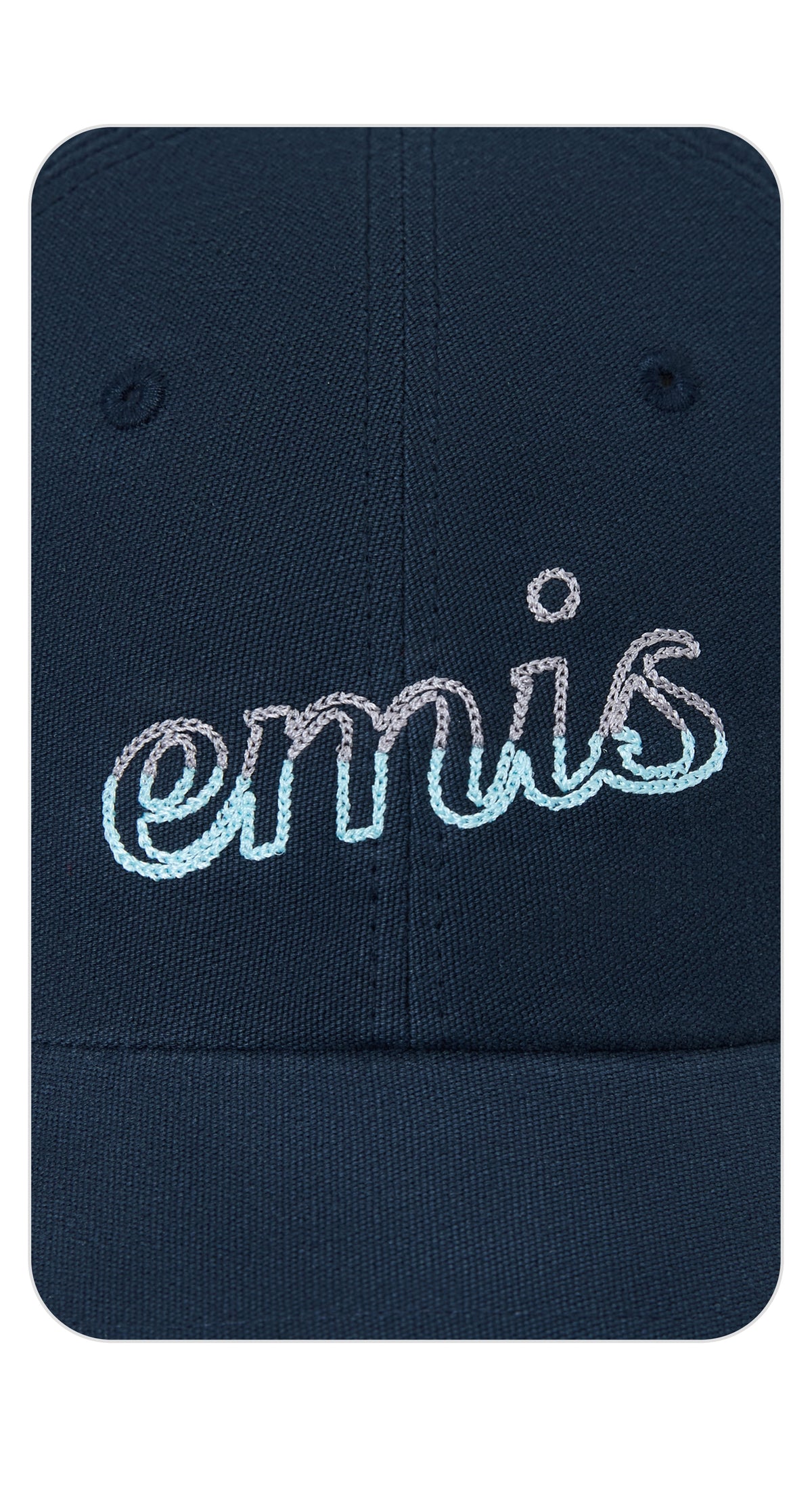 EMIS Chain Stitch Ball Cap-Navy