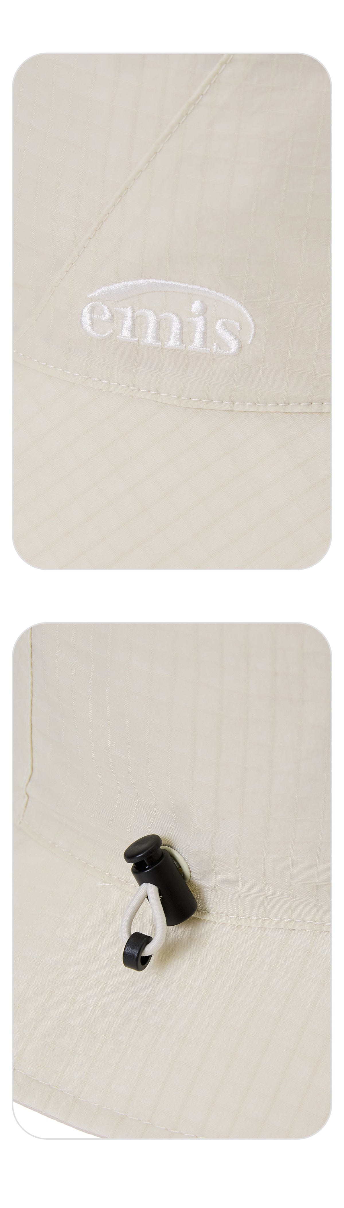 Emis Packable Bucket Hat-Ivory