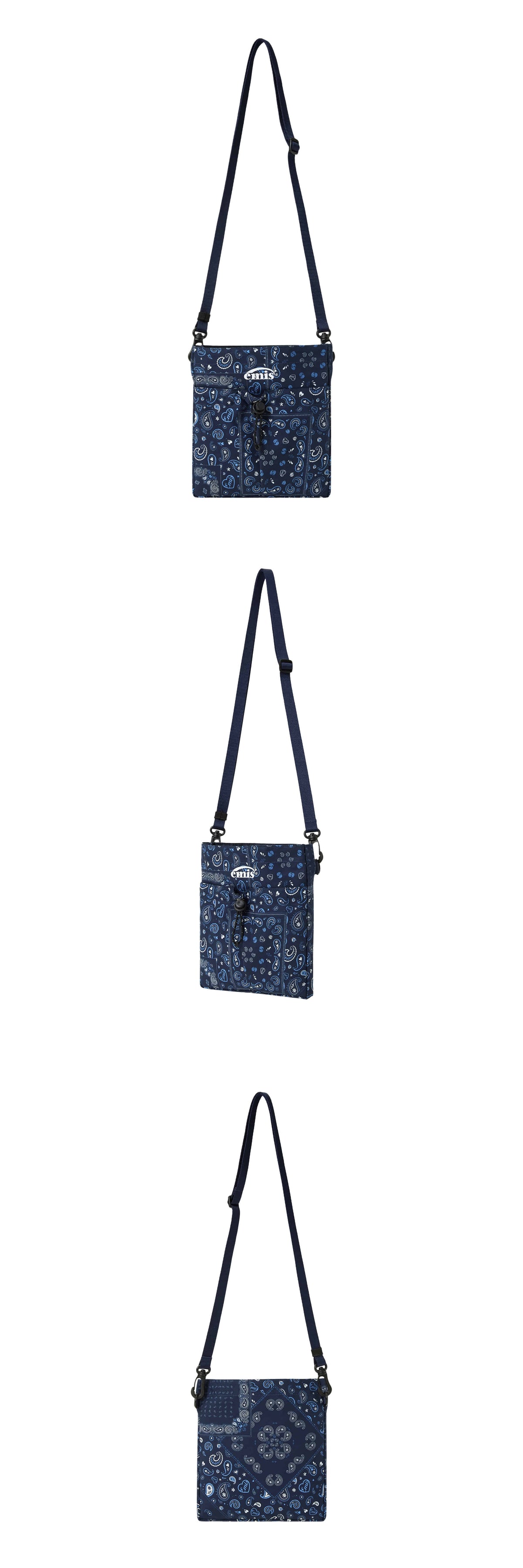 Emis Paisley Mini Crossbody Bag-Navy