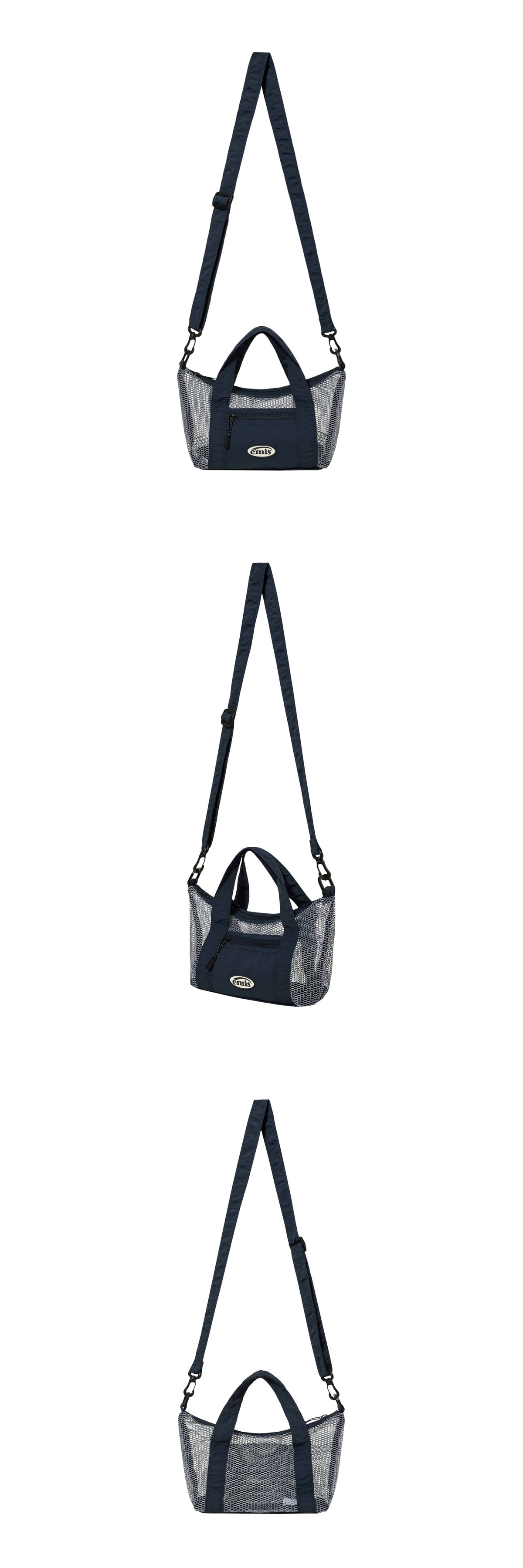 EMIS Mesh Crossbody Bag-Navy