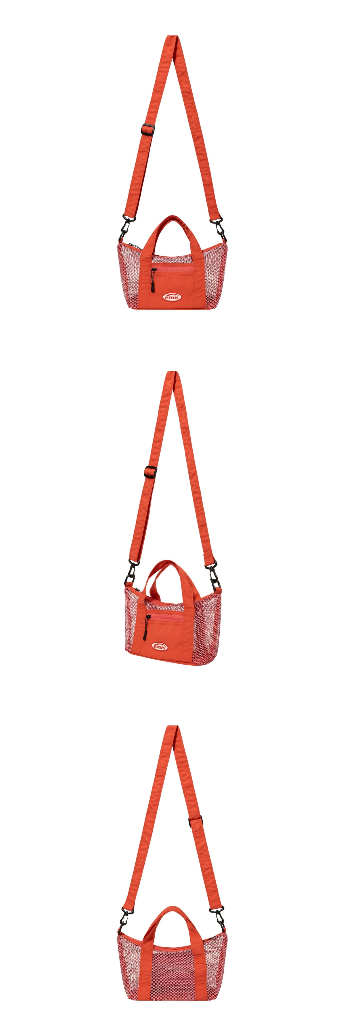 Emis Mesh Crossbody Bag-Red