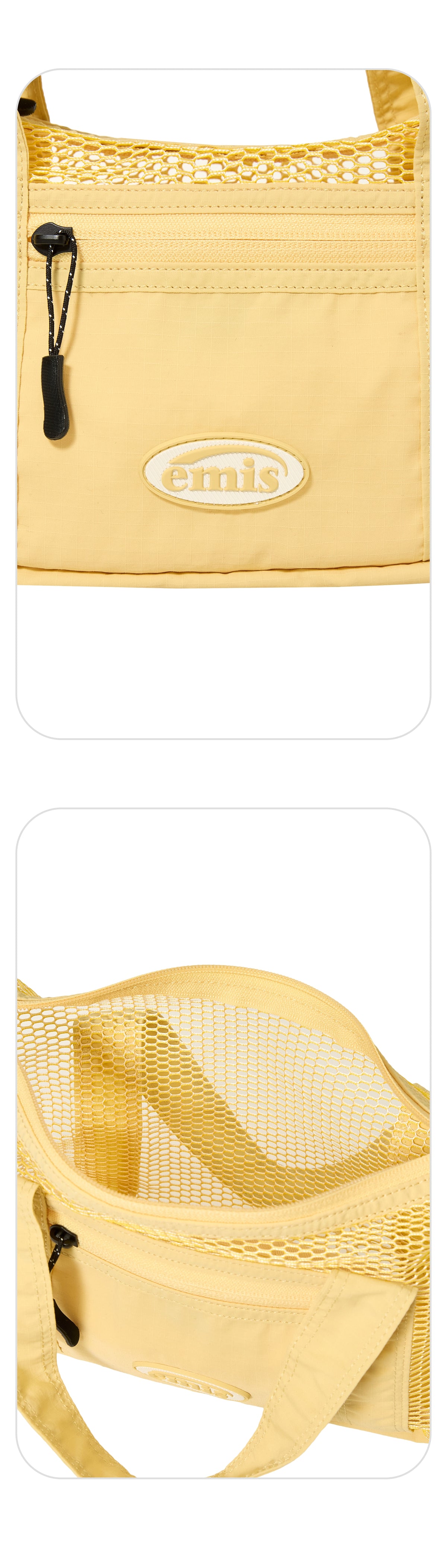EMIS Mesh Crossbody Bag-Yellow