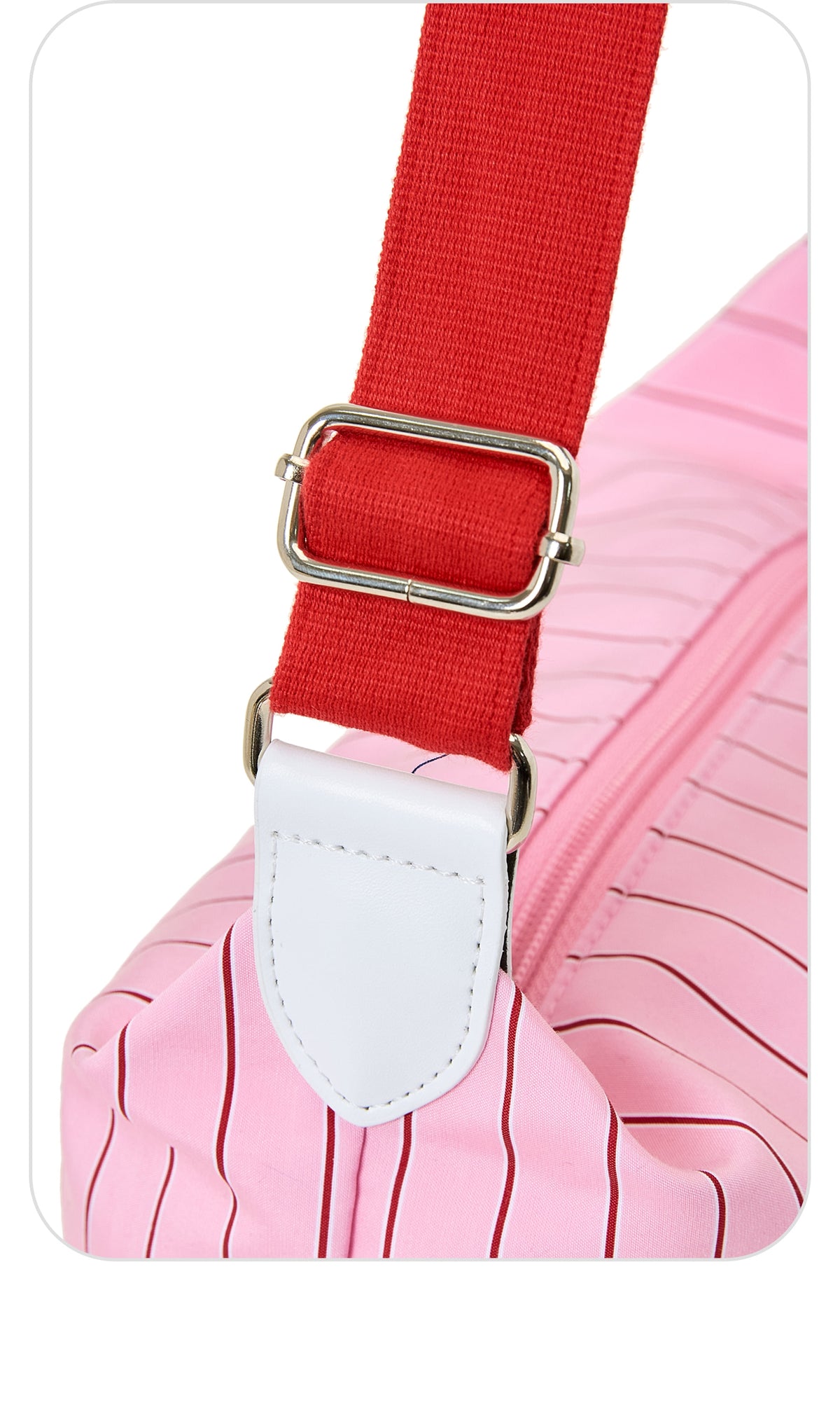 EMIS Stripe Hobo Bag-Pink