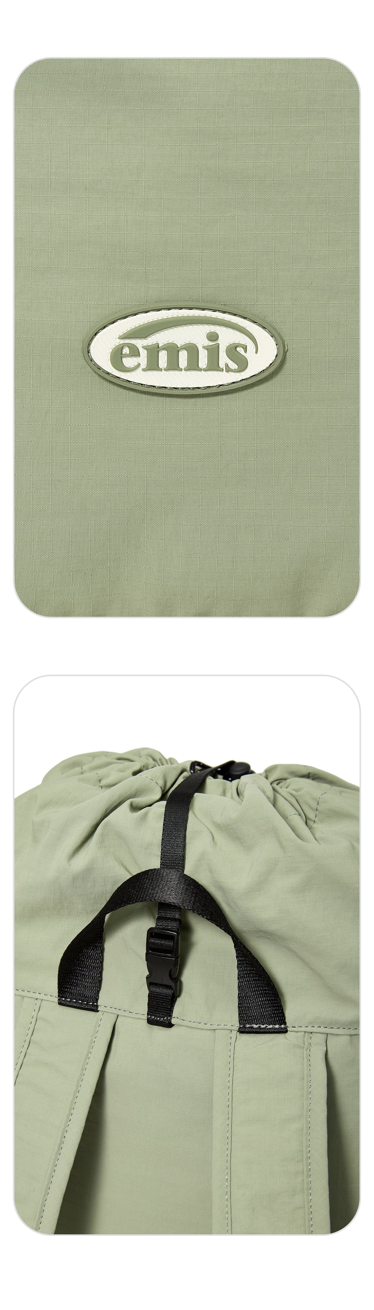 Emis Mesh String Backpack-Olive