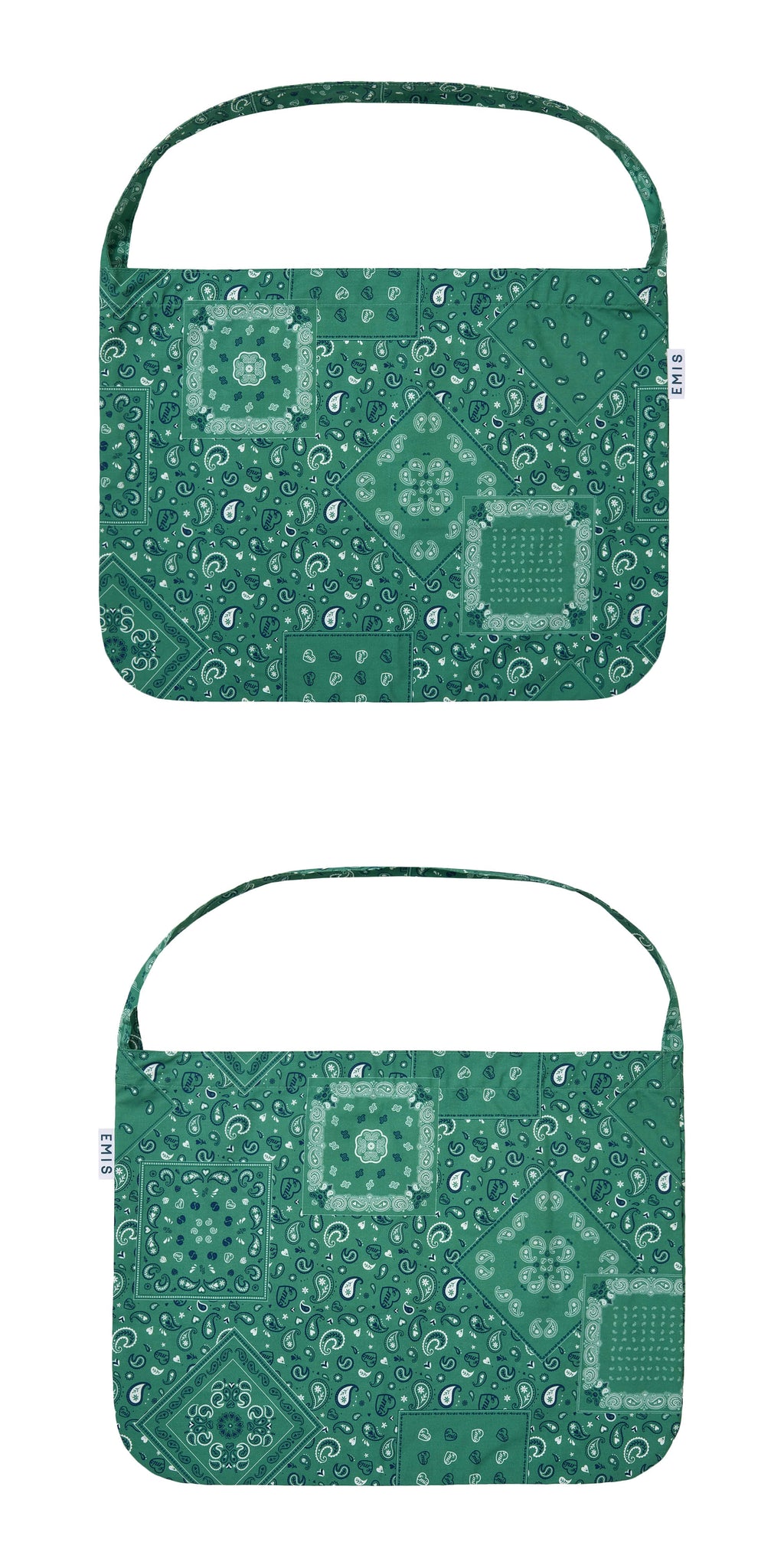 EMIS Logo Paisley Eco Bag-Green